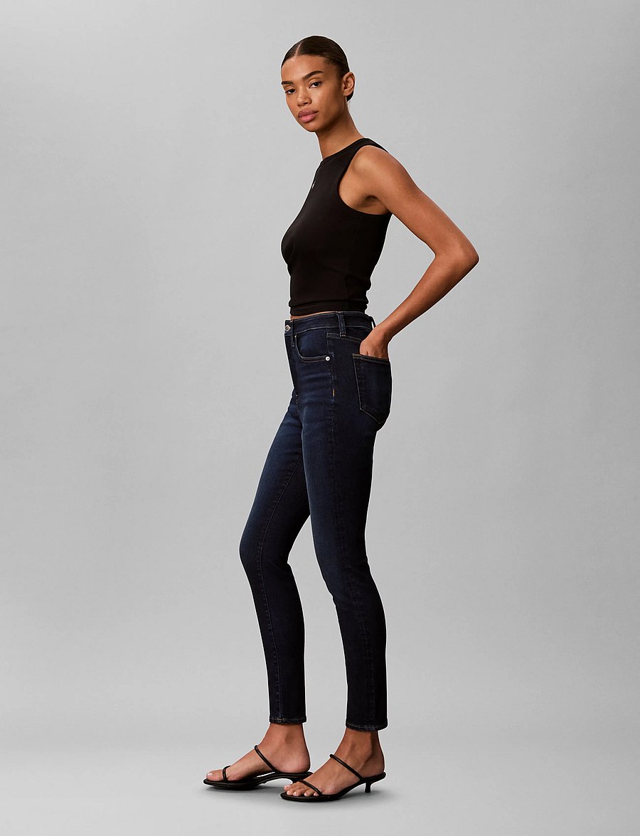 Calvin Klein Jeans - HIGH RISE SKINNY NAVY HARPER - navy harper - 5