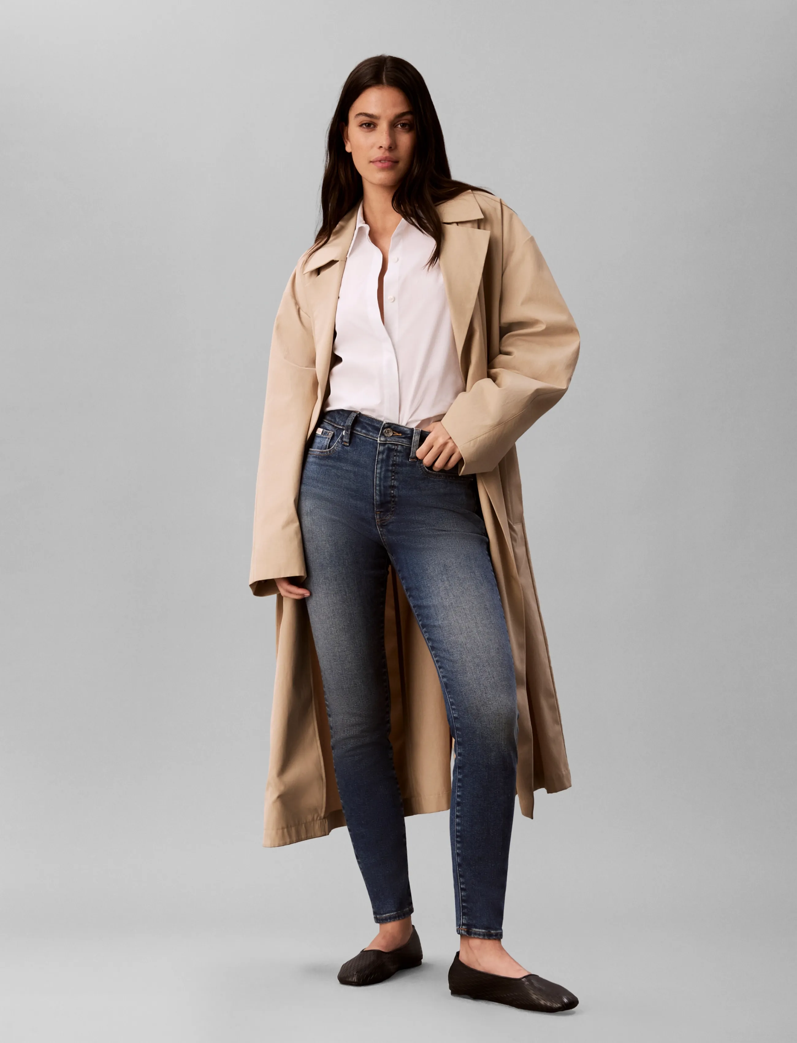 Calvin Klein Jeans MID RISE SKINNY BLUE BOROUGH - Tøj - BLUE BOROUGH / blue