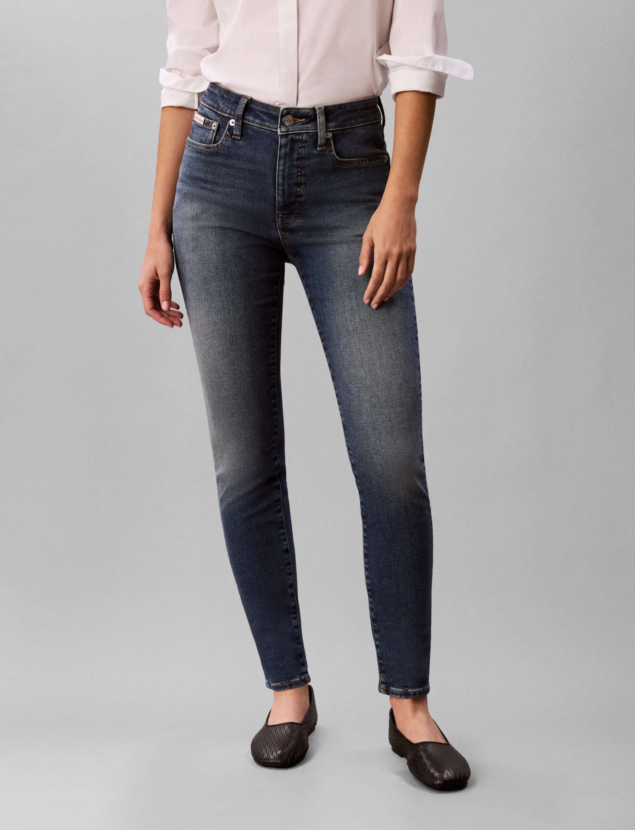 Calvin Klein Jeans - MID RISE SKINNY BLUE BOROUGH - blue borough - 3
