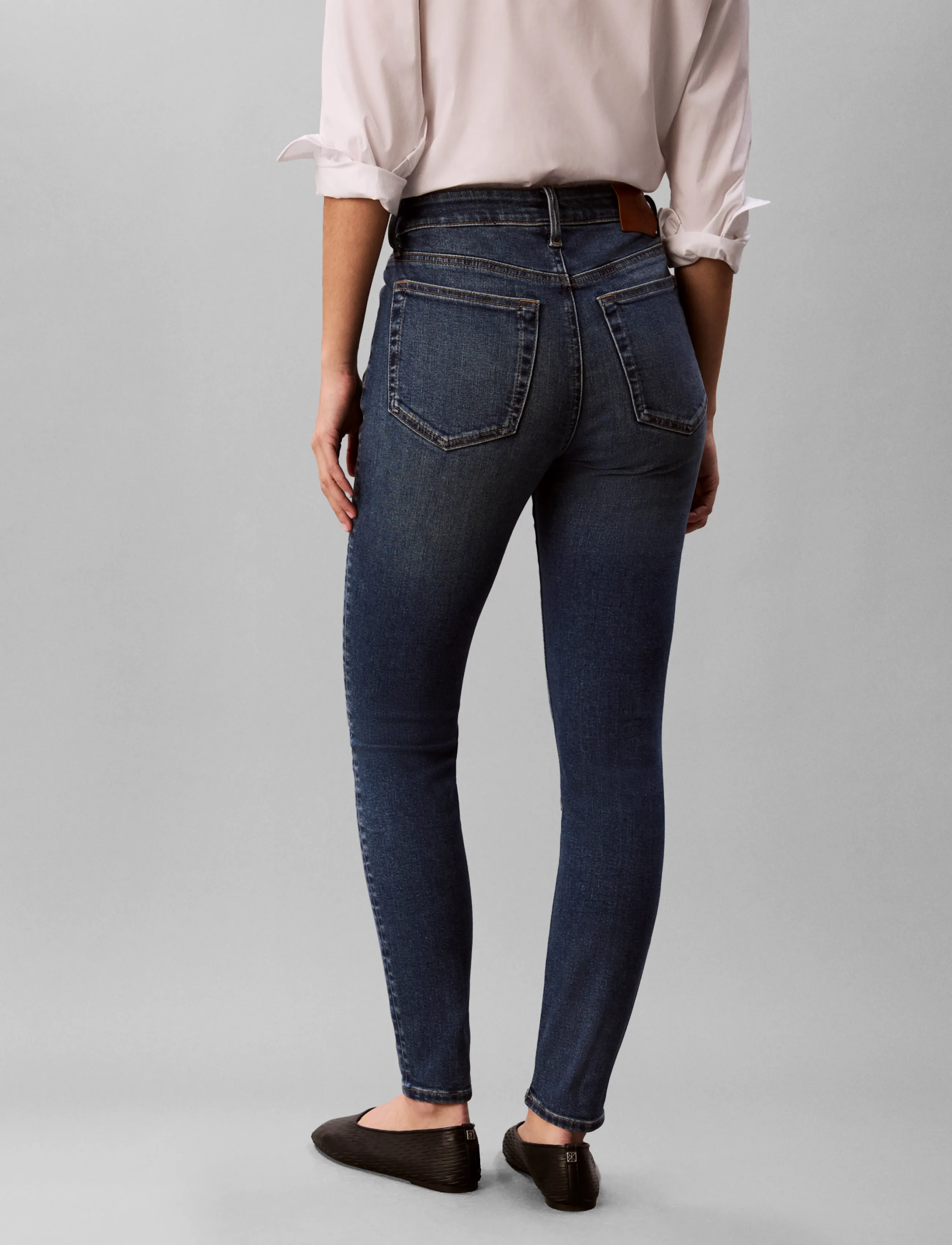 Calvin Klein Jeans Mid Rise Skinny Blue Borough skinny jeans dam – bild 5
