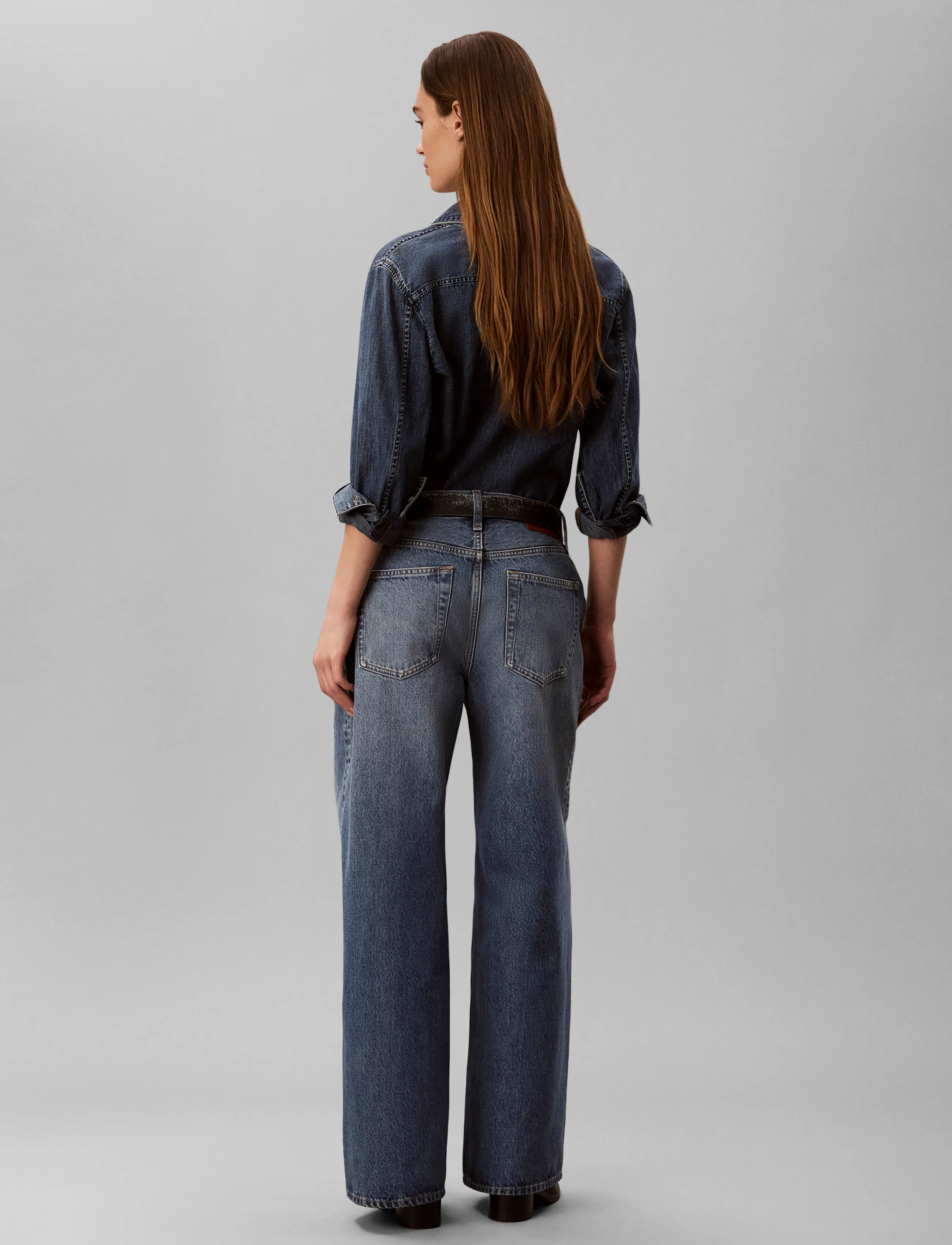 Calvin Klein Jeans - THE WIDE LEG AGED SAPPHIRE - aged sapphire - 2