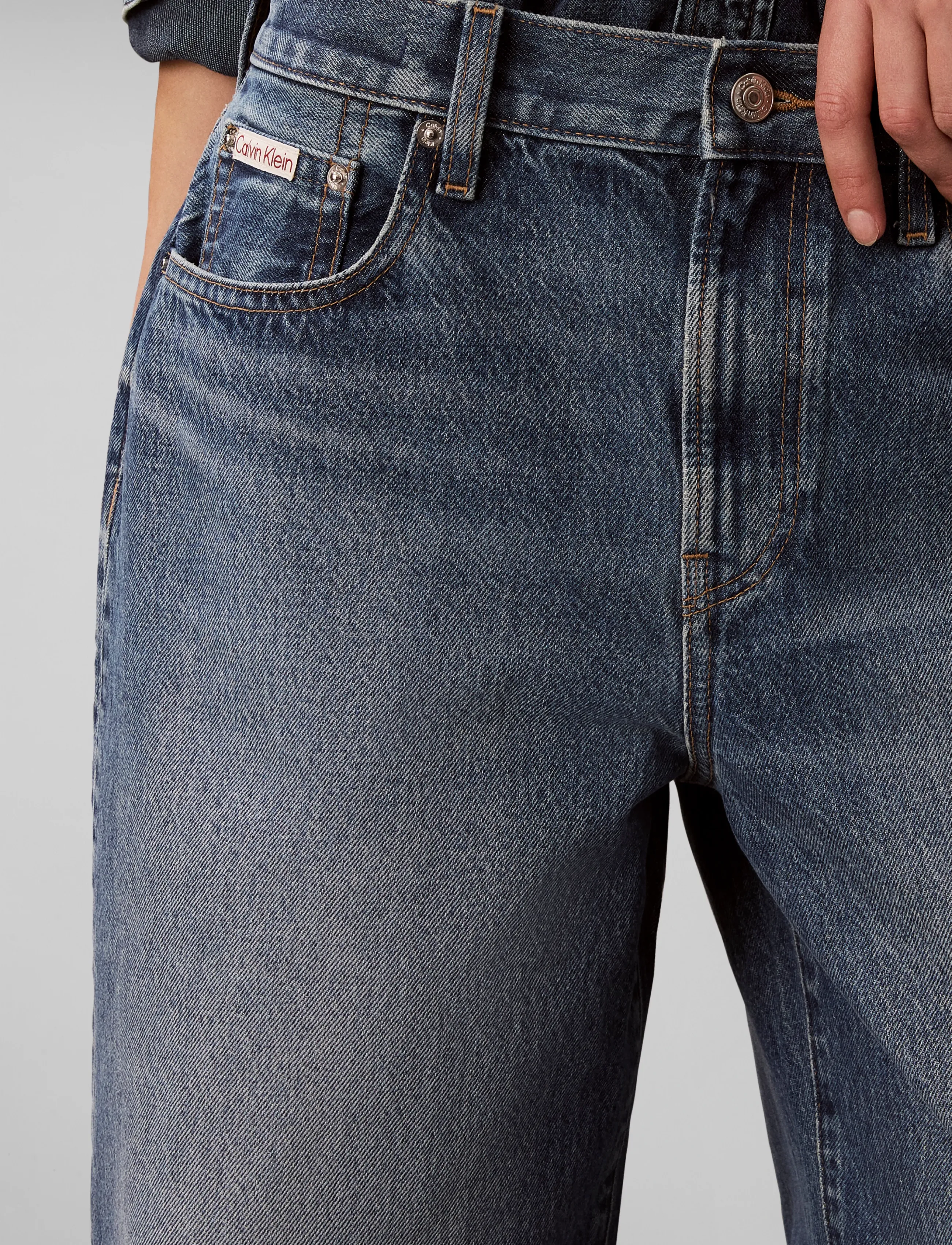 Calvin Klein Jeans - THE WIDE LEG AGED SAPPHIRE - aged sapphire - 4