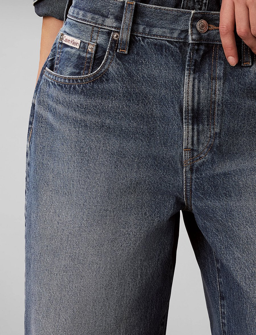 Calvin Klein Jeans - THE WIDE LEG AGED SAPPHIRE - vida jeans - aged sapphire - 4