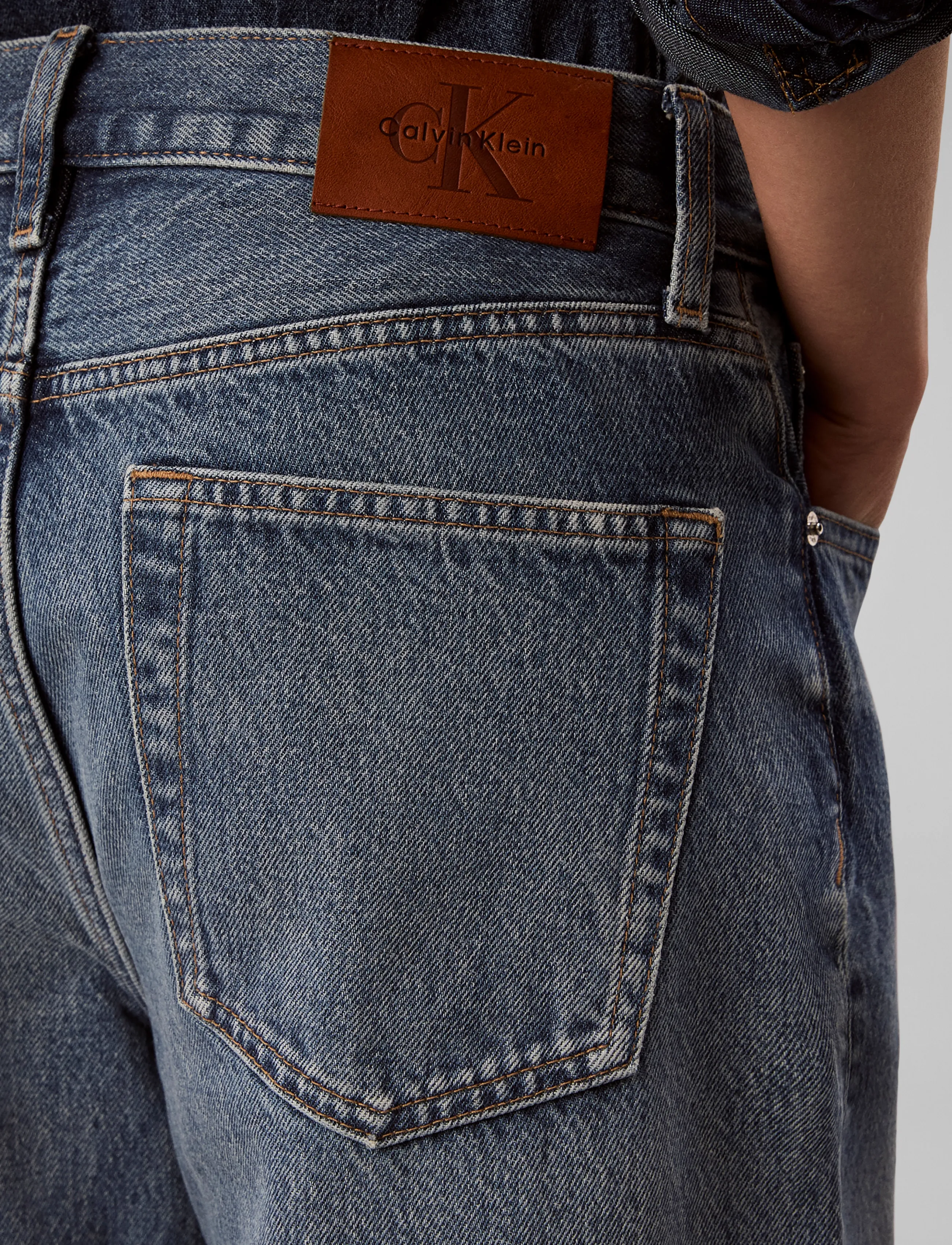 Calvin Klein Jeans - THE WIDE LEG AGED SAPPHIRE - aged sapphire - 5