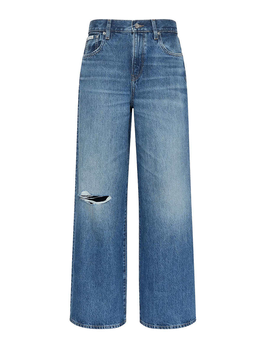 Calvin Klein Jeans - THE WIDE LEG BLUE MAJESTY - laia säärega teksad - blue majesty - 1