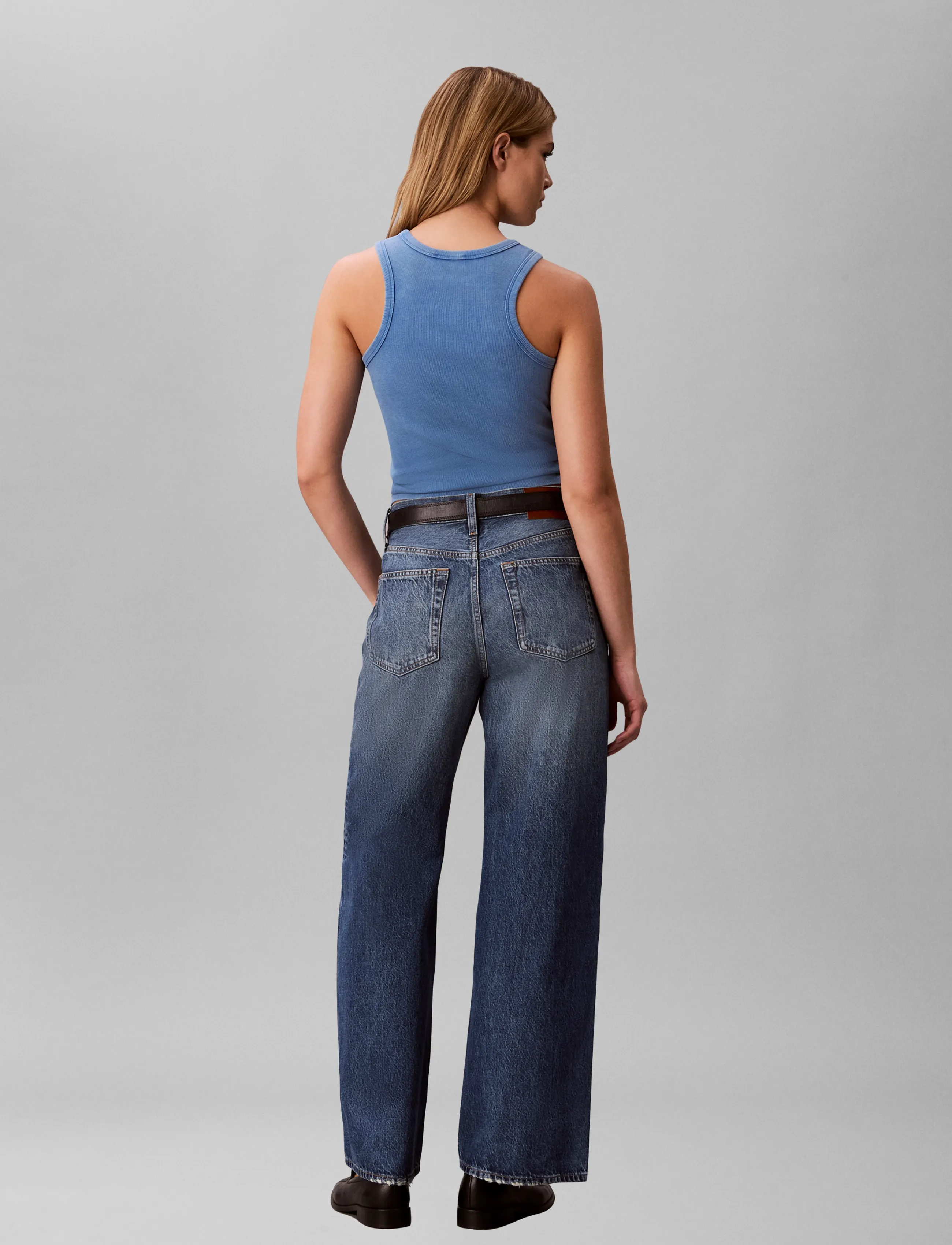 Calvin Klein Jeans - THE WIDE LEG BLUE MAJESTY - laia säärega teksad - blue majesty - 2