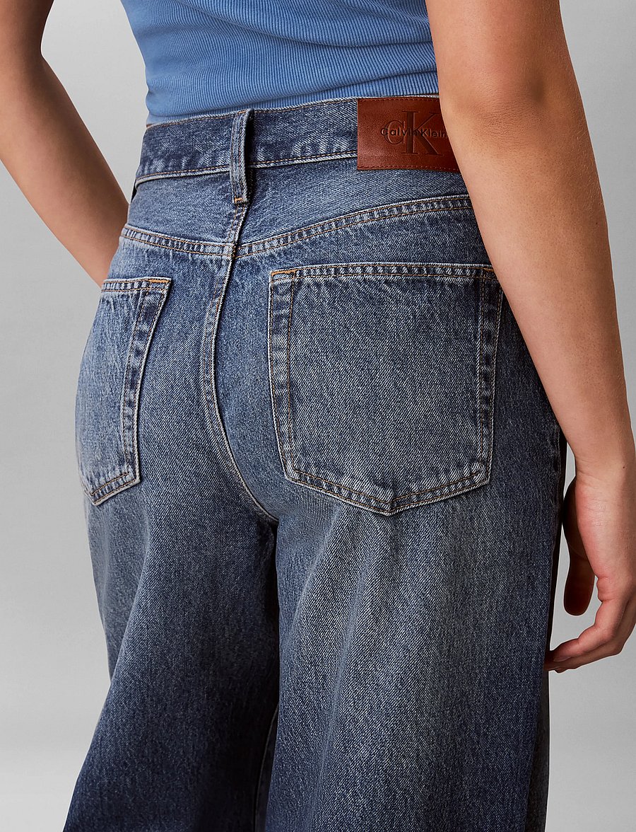 Calvin Klein Jeans - THE WIDE LEG BLUE MAJESTY - laia säärega teksad - blue majesty - 5
