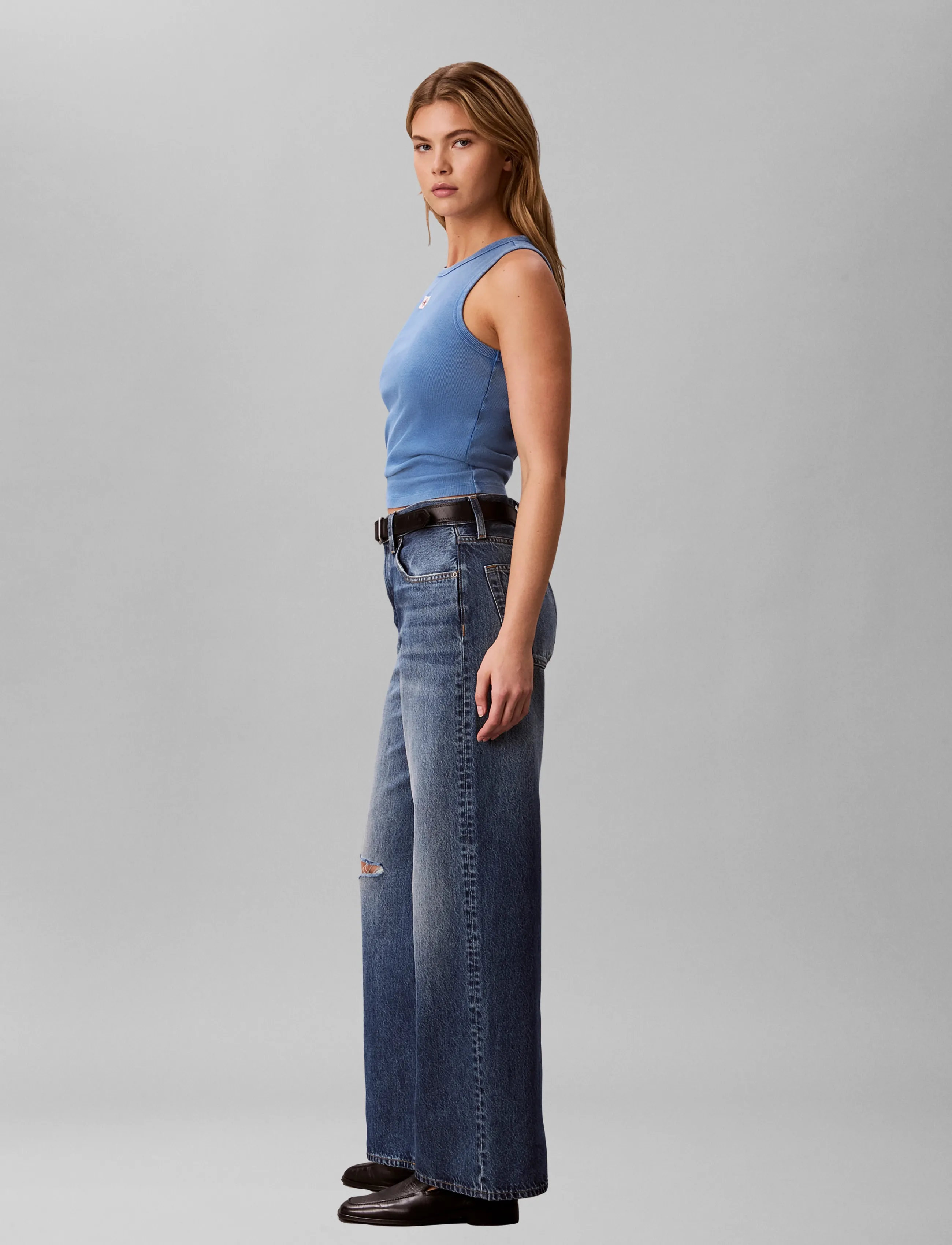 Calvin Klein Jeans The Wide Leg Blue Majesty jeans dam – bild 6