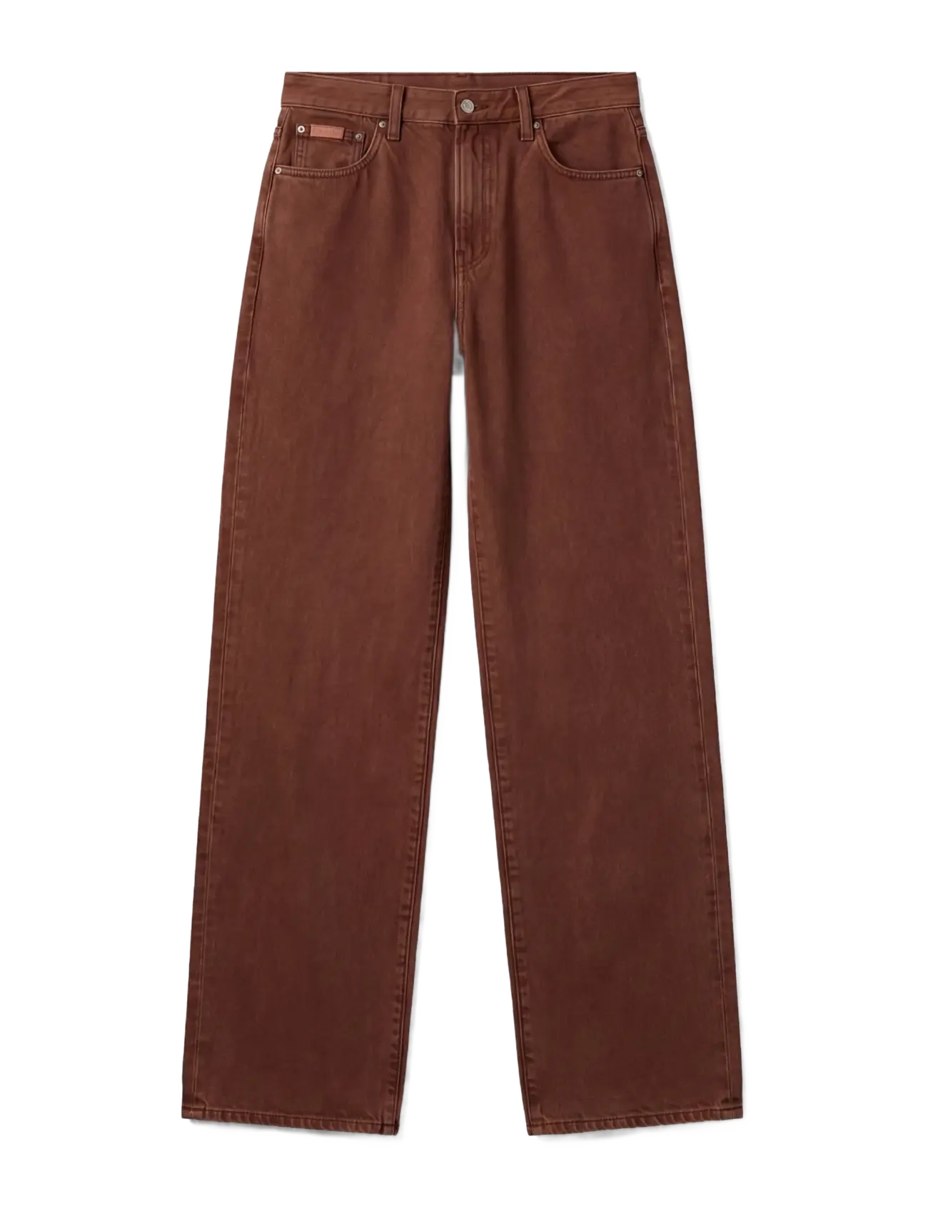 Calvin Klein Jeans - THE WIDE LEG FADED CLAY - hosen mit weitem bein - faded clay - 1
