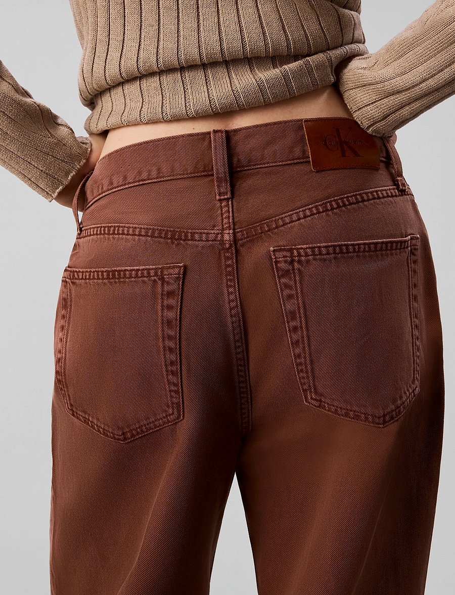 Calvin Klein Jeans - THE WIDE LEG FADED CLAY - hosen mit weitem bein - faded clay - 4