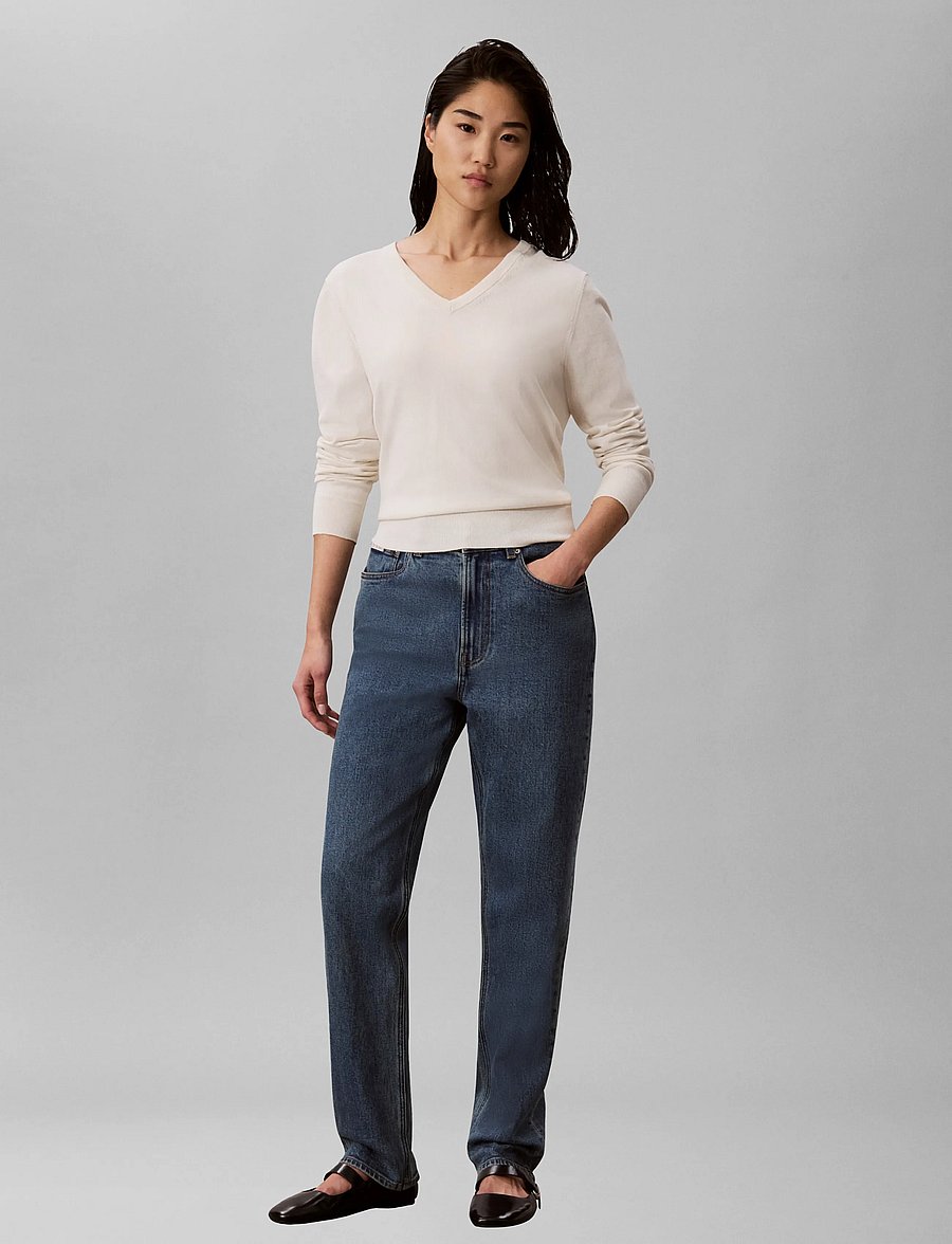 Calvin Klein Jeans - MOM JEAN FULTON BLUE - mom jeans - fulton blue - 0