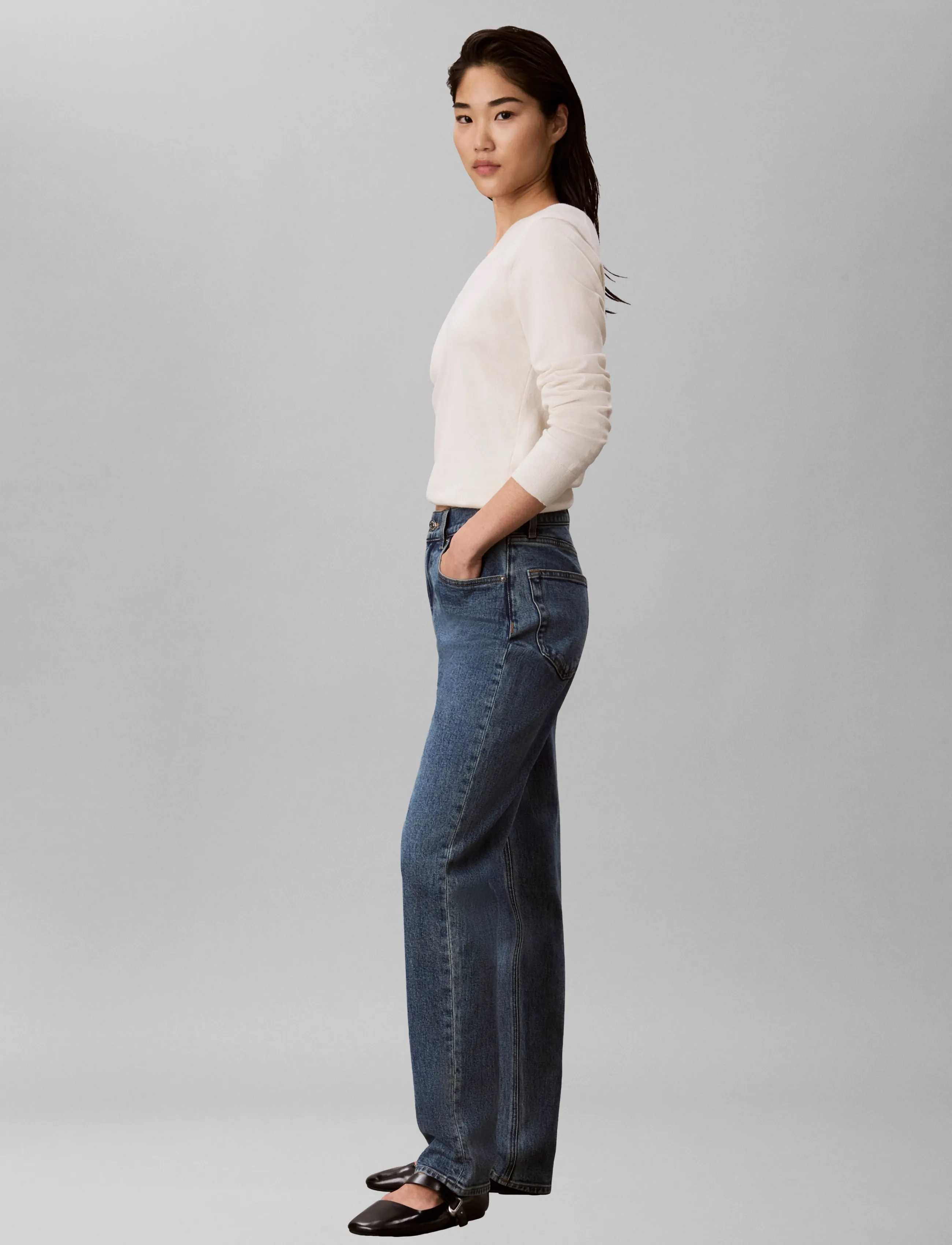 Calvin Klein Jeans - MOM JEAN FULTON BLUE - mom jeans - fulton blue - 5