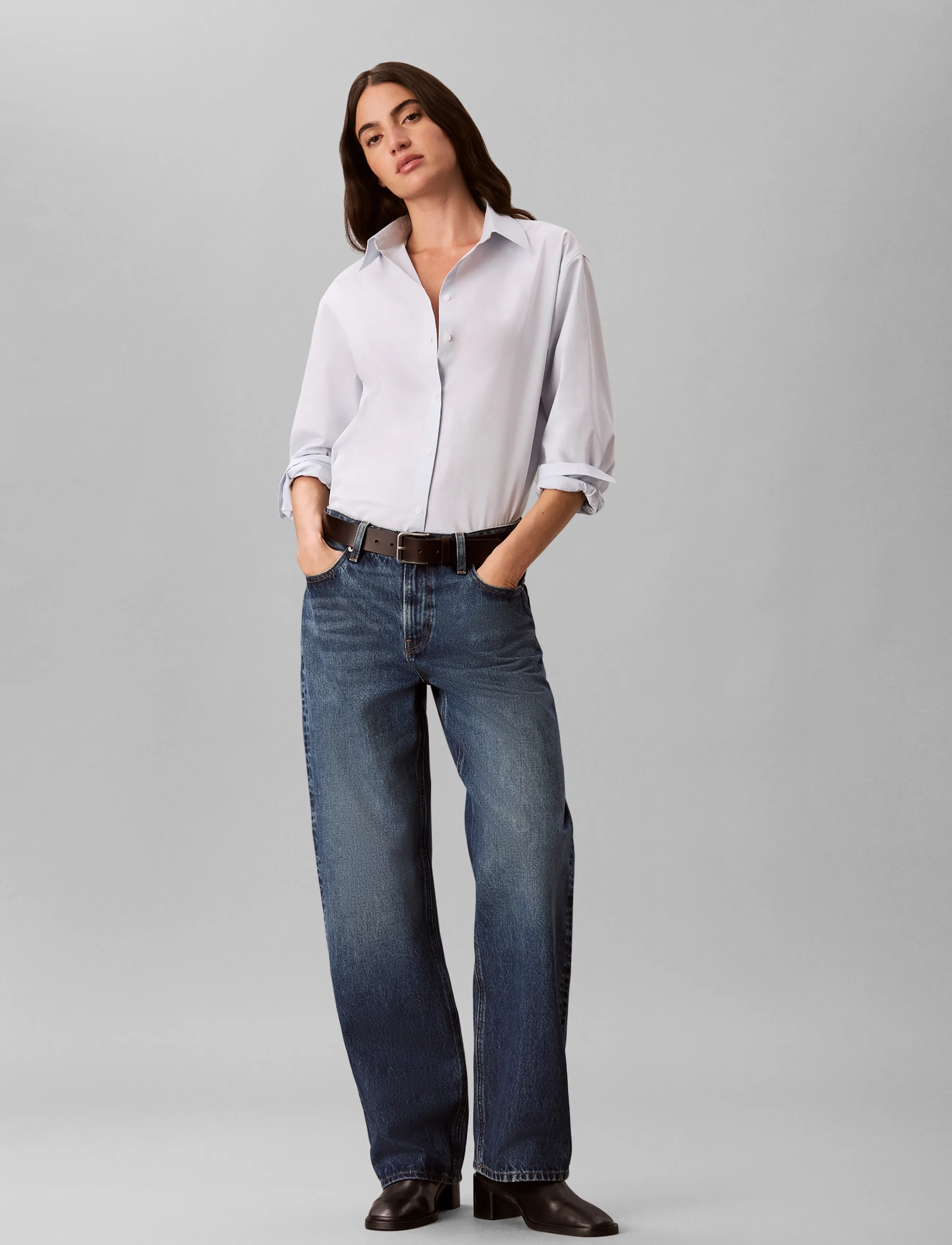 Calvin Klein Jeans 90s STRAIGHT DEEP CURRENT - Straight jeans - DEEP CURRENT / blue