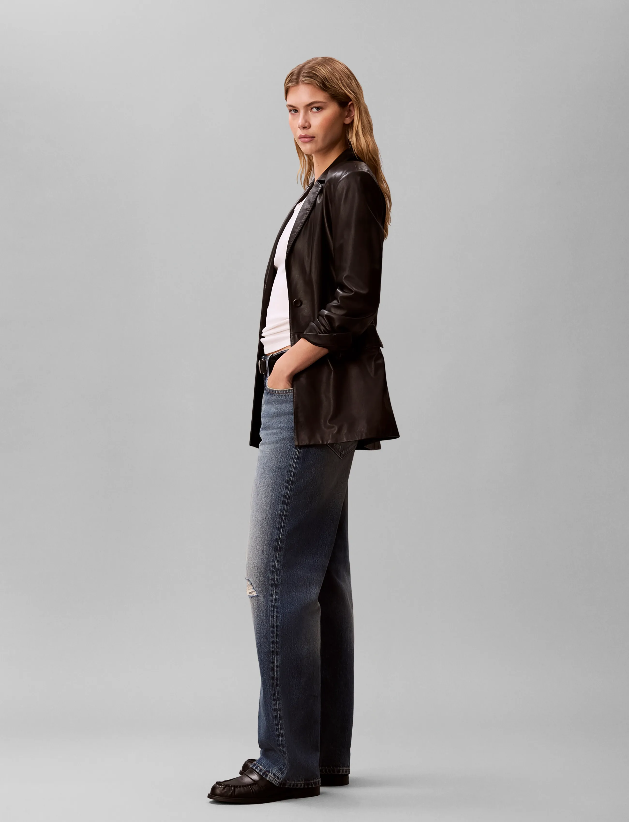 Calvin Klein Jeans - 90s STRAIGHT WORN PEAK - worn peak - 5