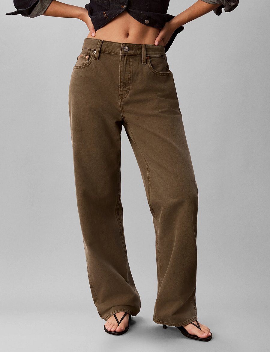 Calvin Klein Jeans - 90s STRAIGHT FADED OLIVE - raka jeans - faded olive - 3