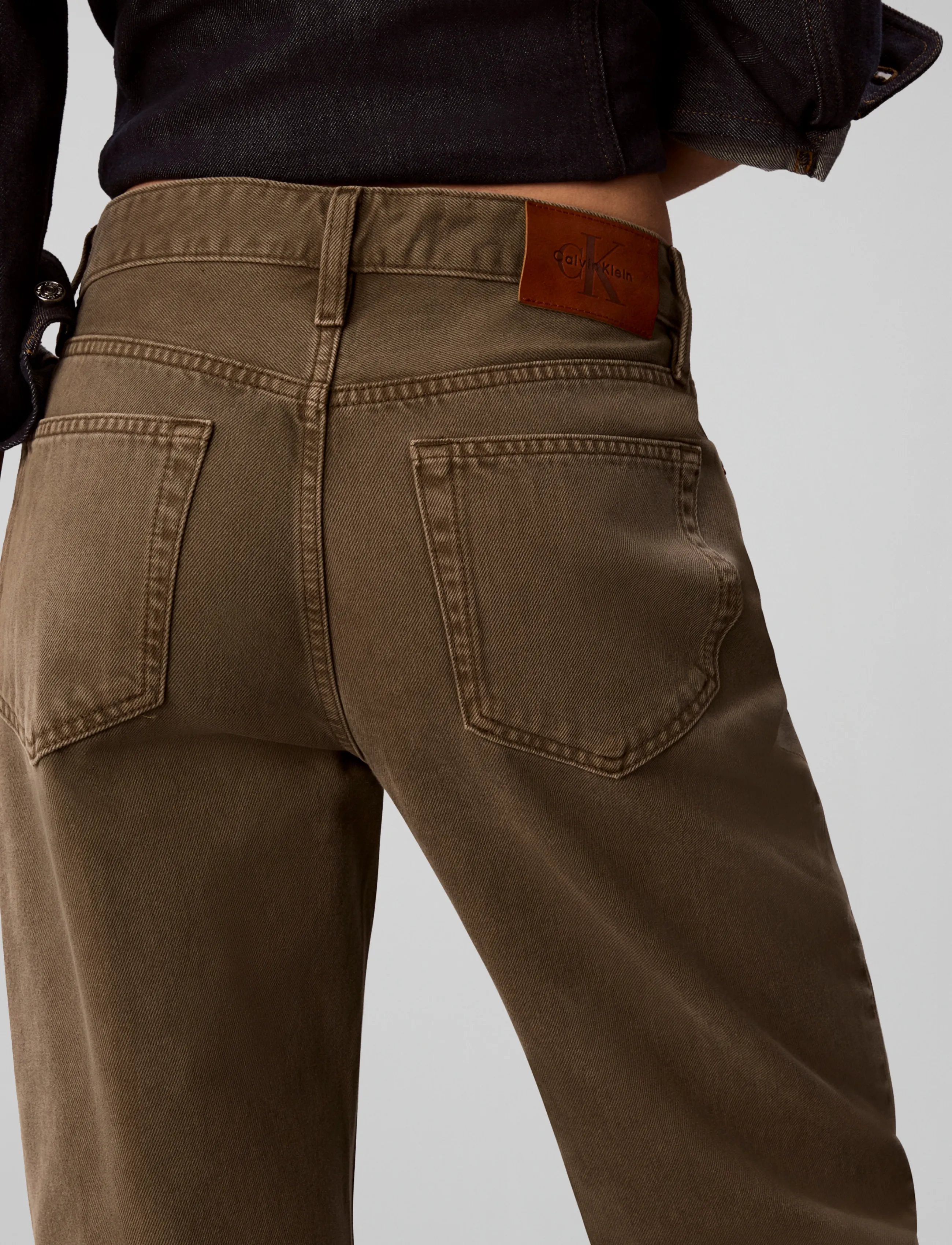 Calvin Klein Jeans - 90s STRAIGHT FADED OLIVE - faded olive - 5