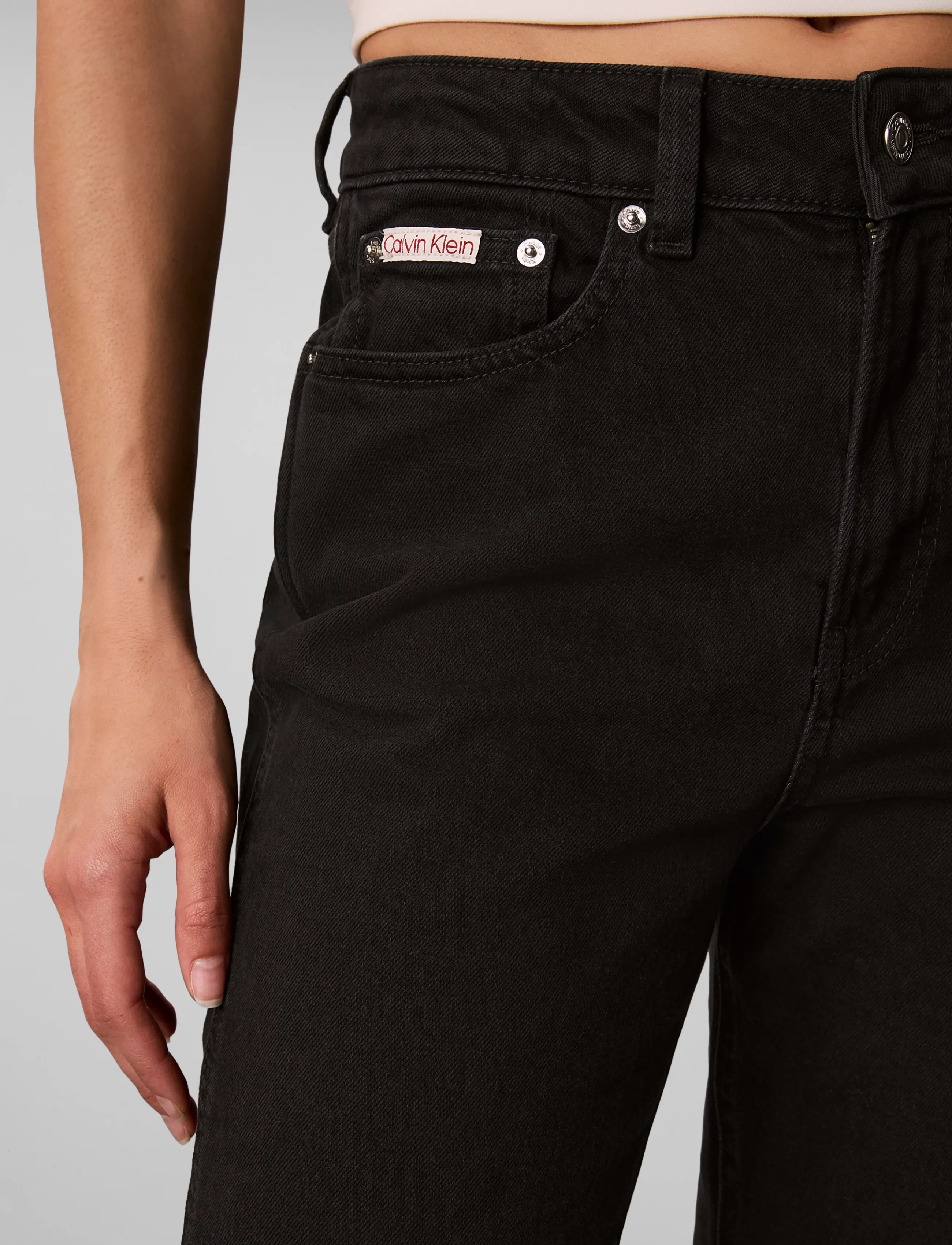 Calvin Klein Jeans - ARCHIVE HR SLIM WORN BLACK - worn black - 4