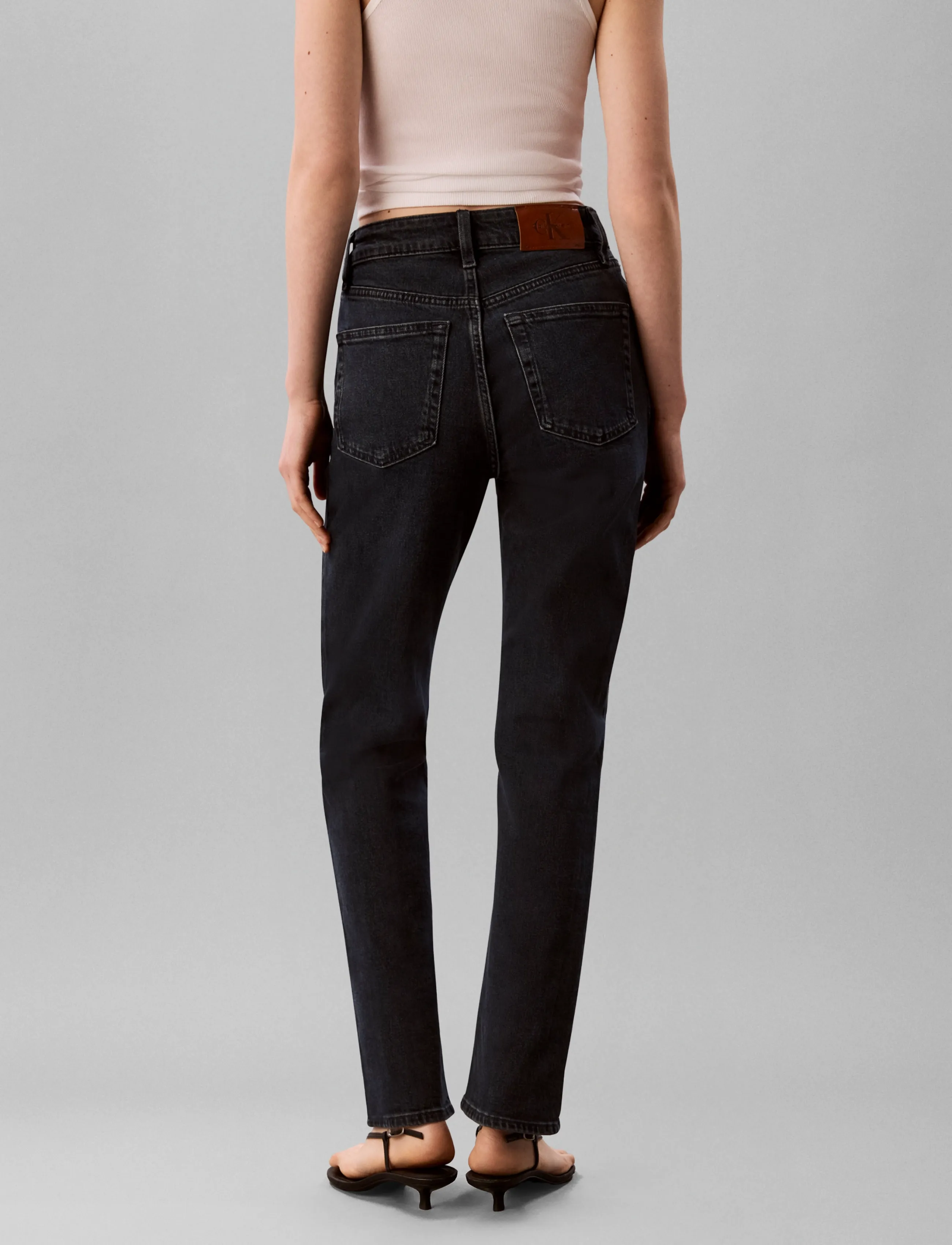Calvin Klein Jeans - HIGH RISE STRAIGHT BLUE EBONY - blue ebony - 4
