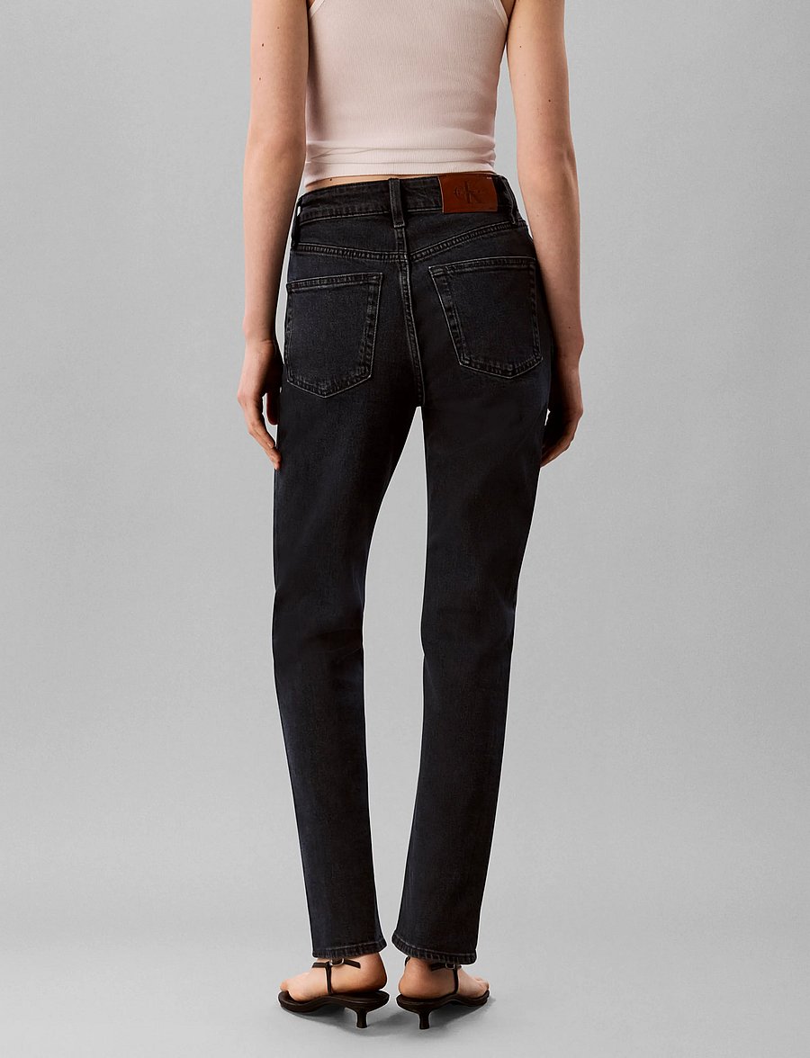 Calvin Klein Jeans - HIGH RISE STRAIGHT BLUE EBONY - raka jeans - blue ebony - 4