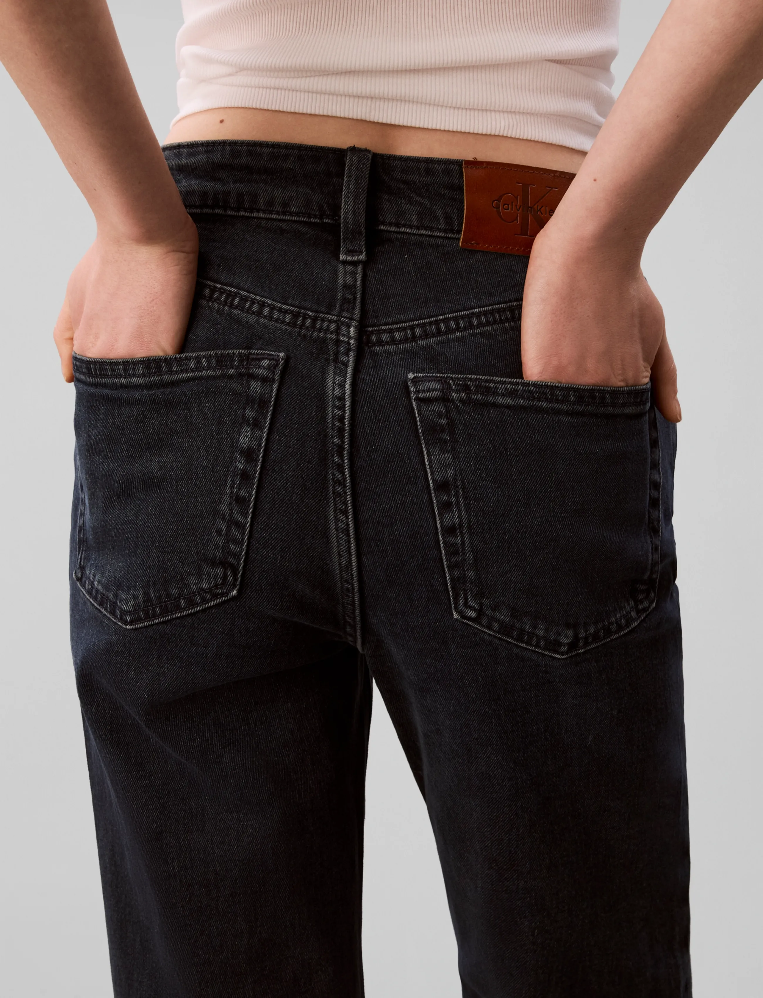 Calvin Klein Jeans - HIGH RISE STRAIGHT BLUE EBONY - blue ebony - 5