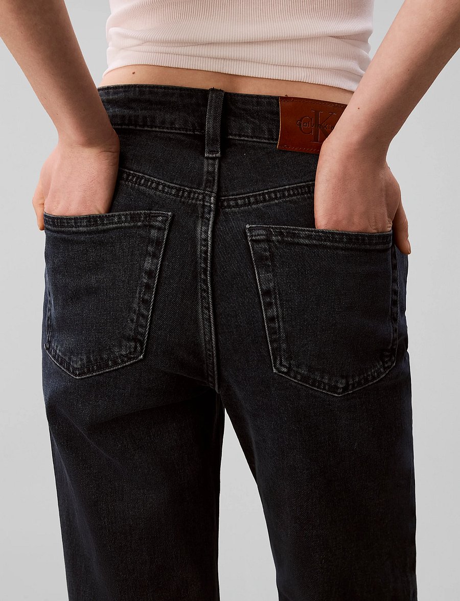 Calvin Klein Jeans - HIGH RISE STRAIGHT BLUE EBONY - raka jeans - blue ebony - 5
