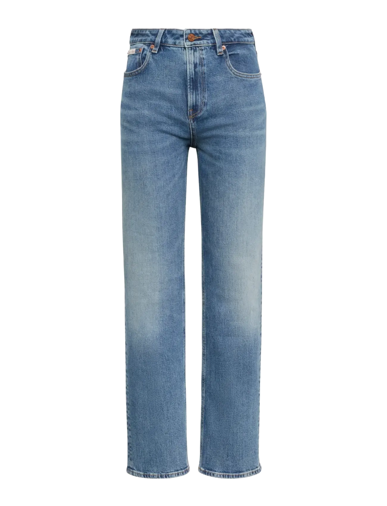 Calvin Klein Jeans - HIGH RISE STRAIGHT VINTAGE PORT - vintage port - 1
