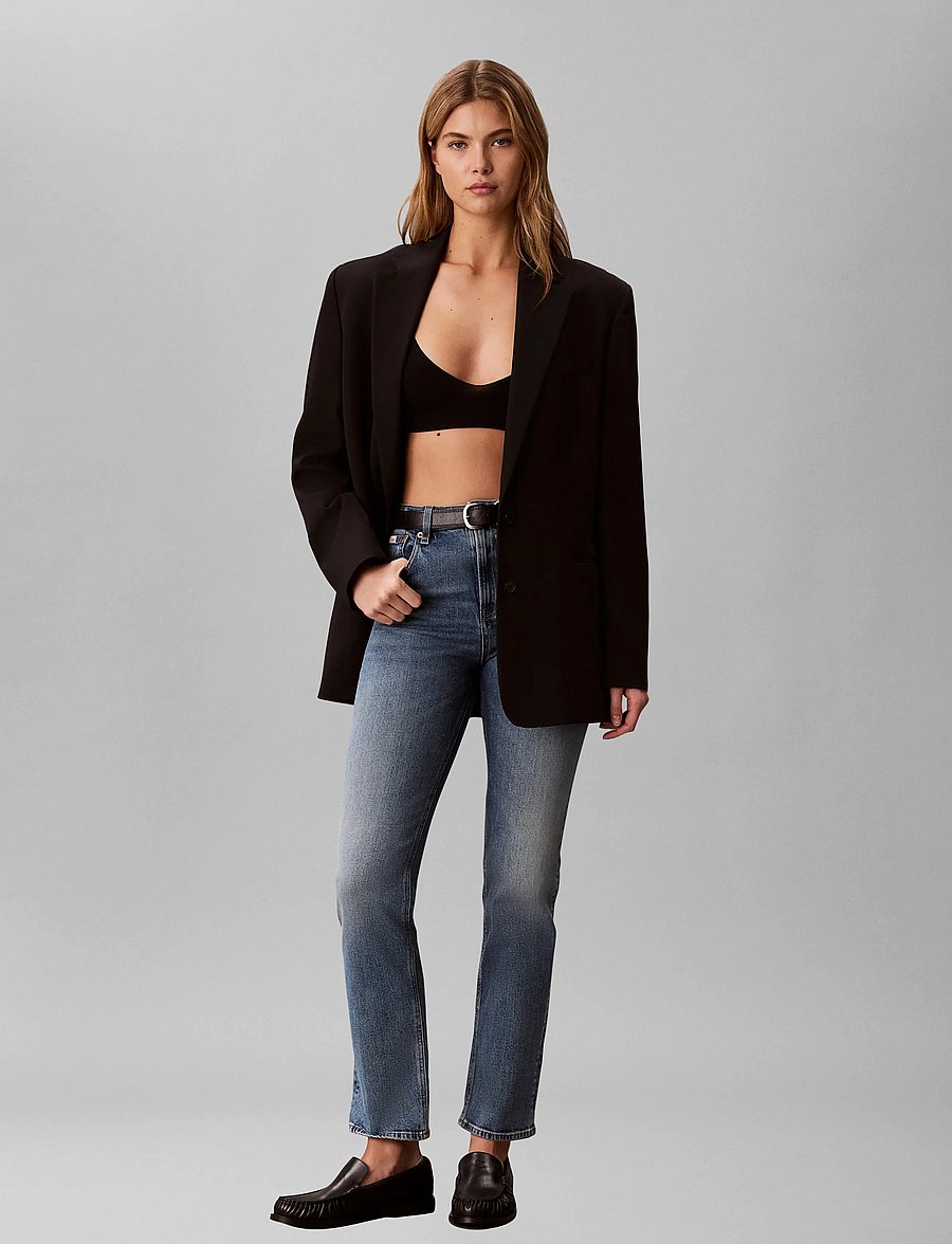 Calvin Klein Jeans - HIGH RISE STRAIGHT VINTAGE PORT - straight jeans - vintage port - 0