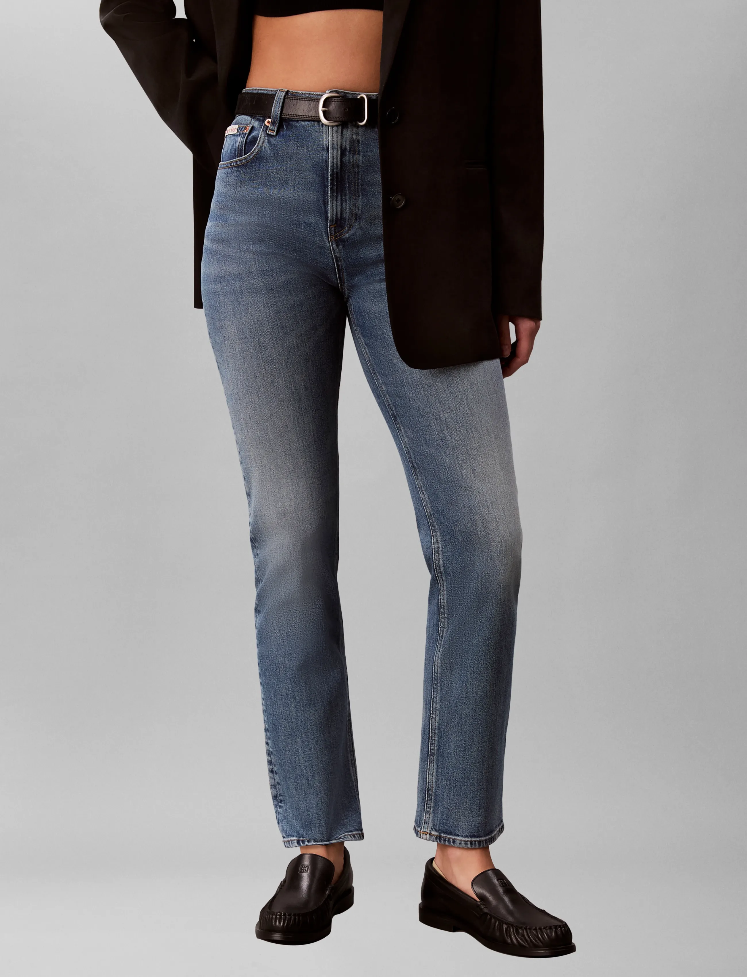 Calvin Klein Jeans - HIGH RISE STRAIGHT VINTAGE PORT - vintage port - 3