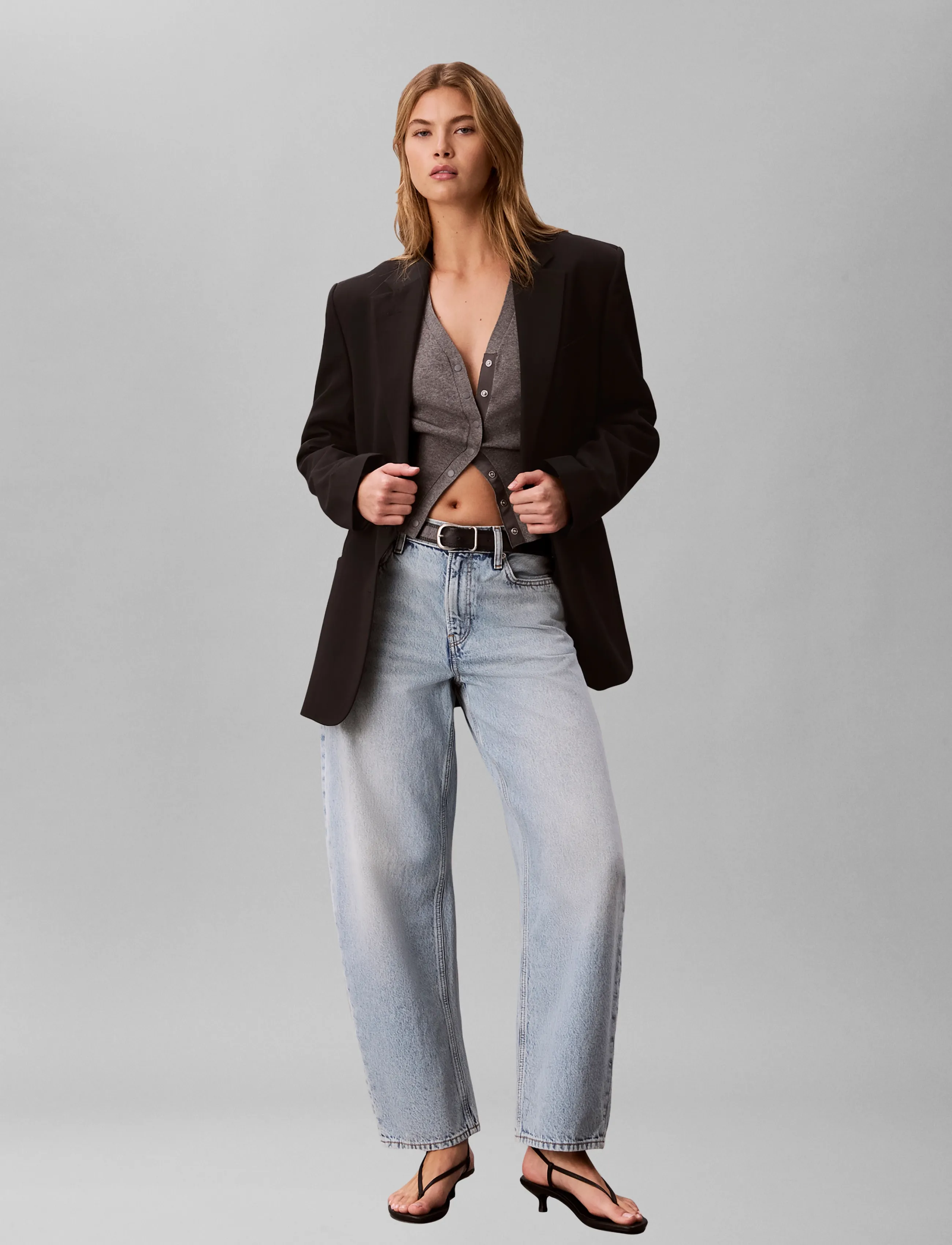 Calvin Klein Jeans Relaxed Barrel Jean Lafayette, 27 x 32, Jeans, Blau - Frauen