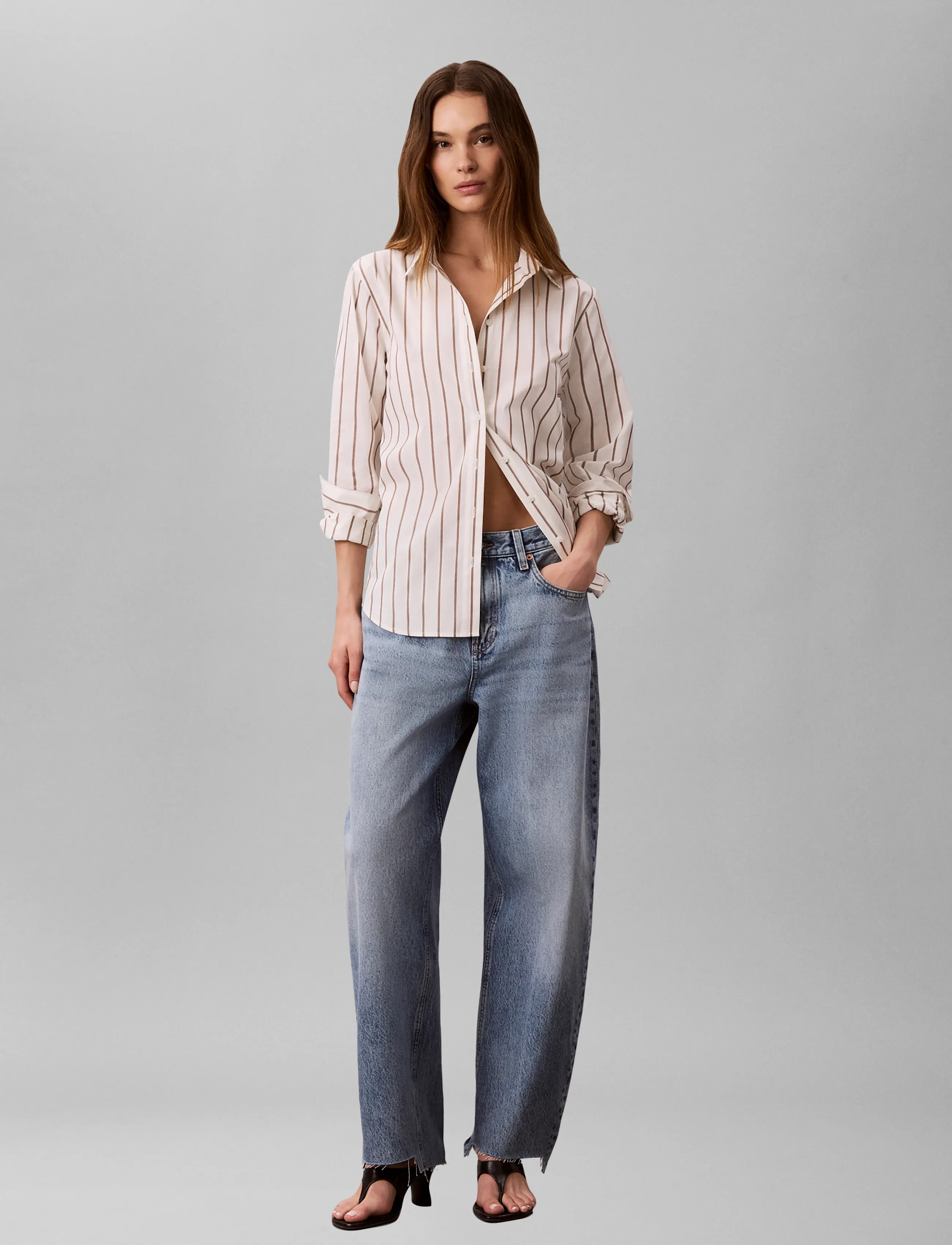 Calvin Klein Jeans RELAXED BARREL JEAN VENTURA BLUE - Clothing - VENTURA BLUE / blue