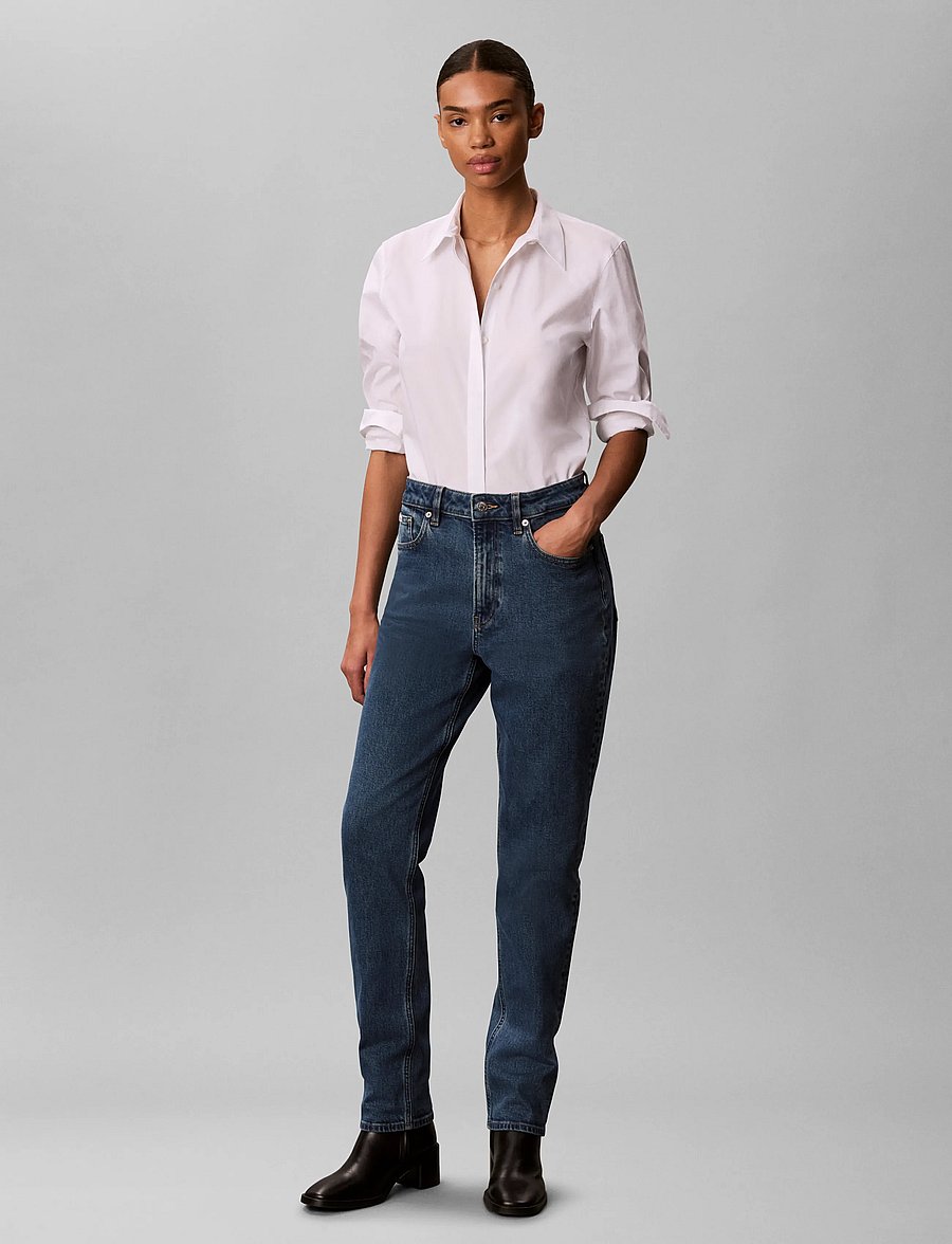 Calvin Klein Jeans - MOM JEAN OCEAN STONE - ocean stone - 0