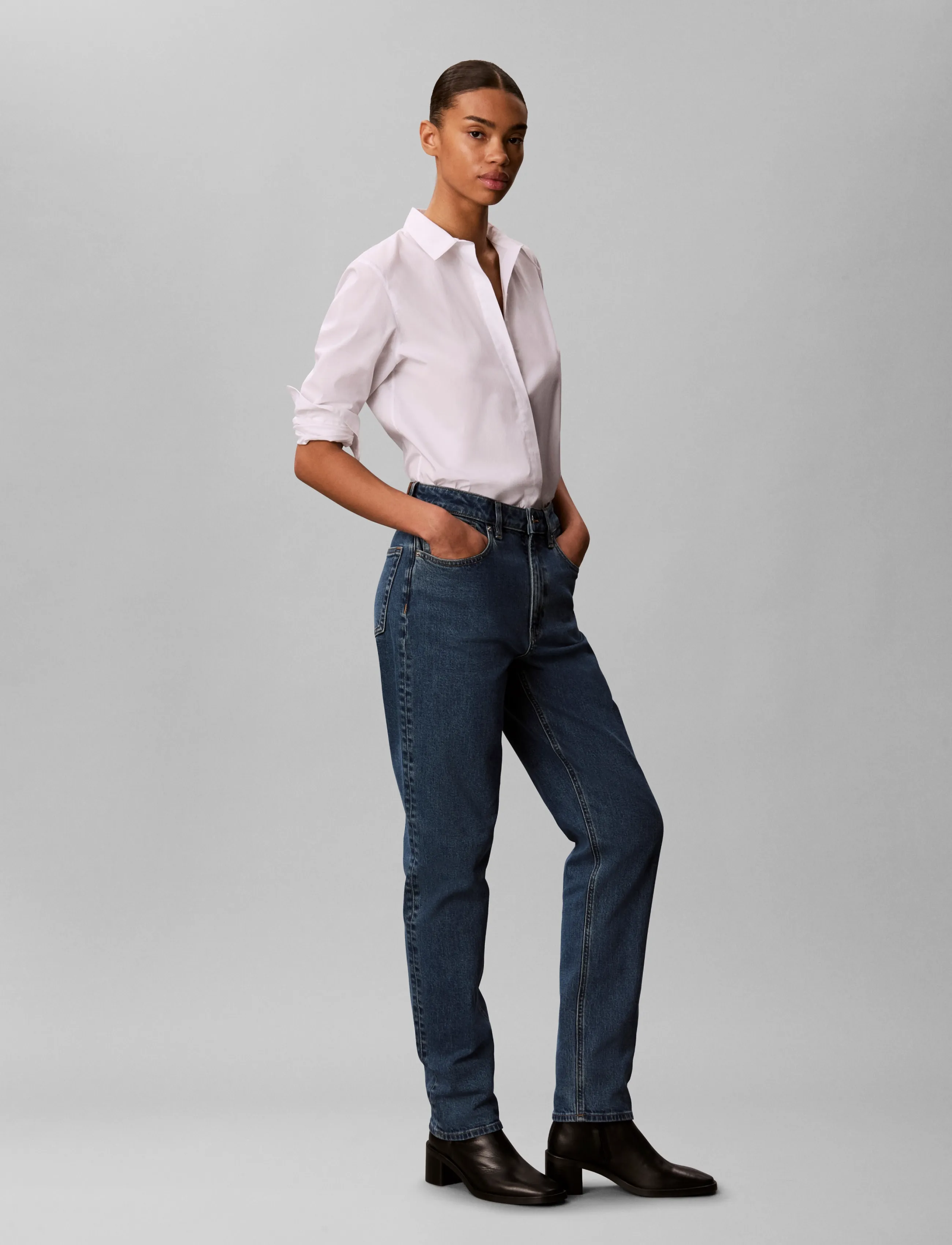 Calvin Klein Jeans - MOM JEAN OCEAN STONE - ocean stone - 5