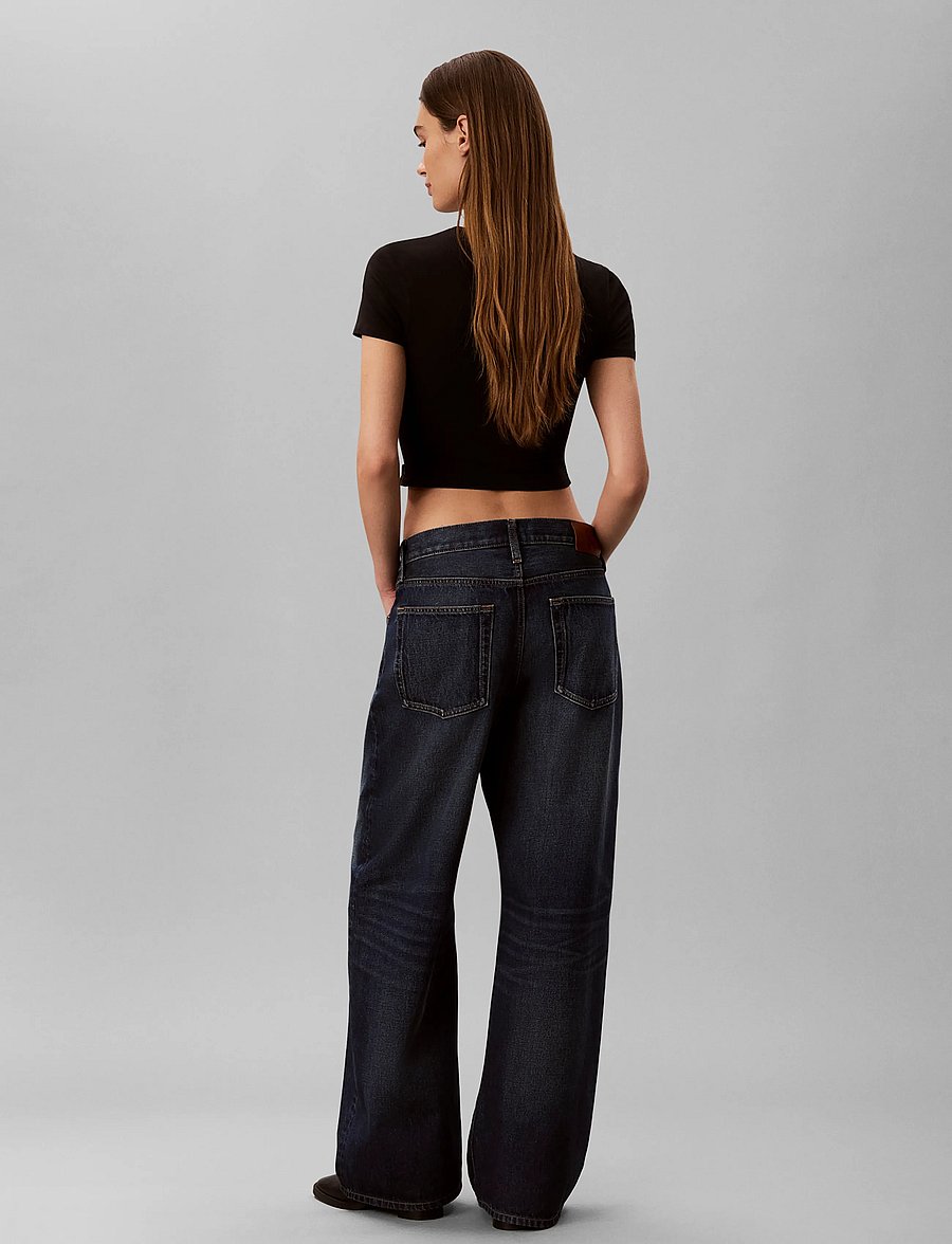 Calvin Klein Jeans - LOW RISE BAGGY AUTUMN DUSK - hosen mit weitem bein - autumn dusk - 2
