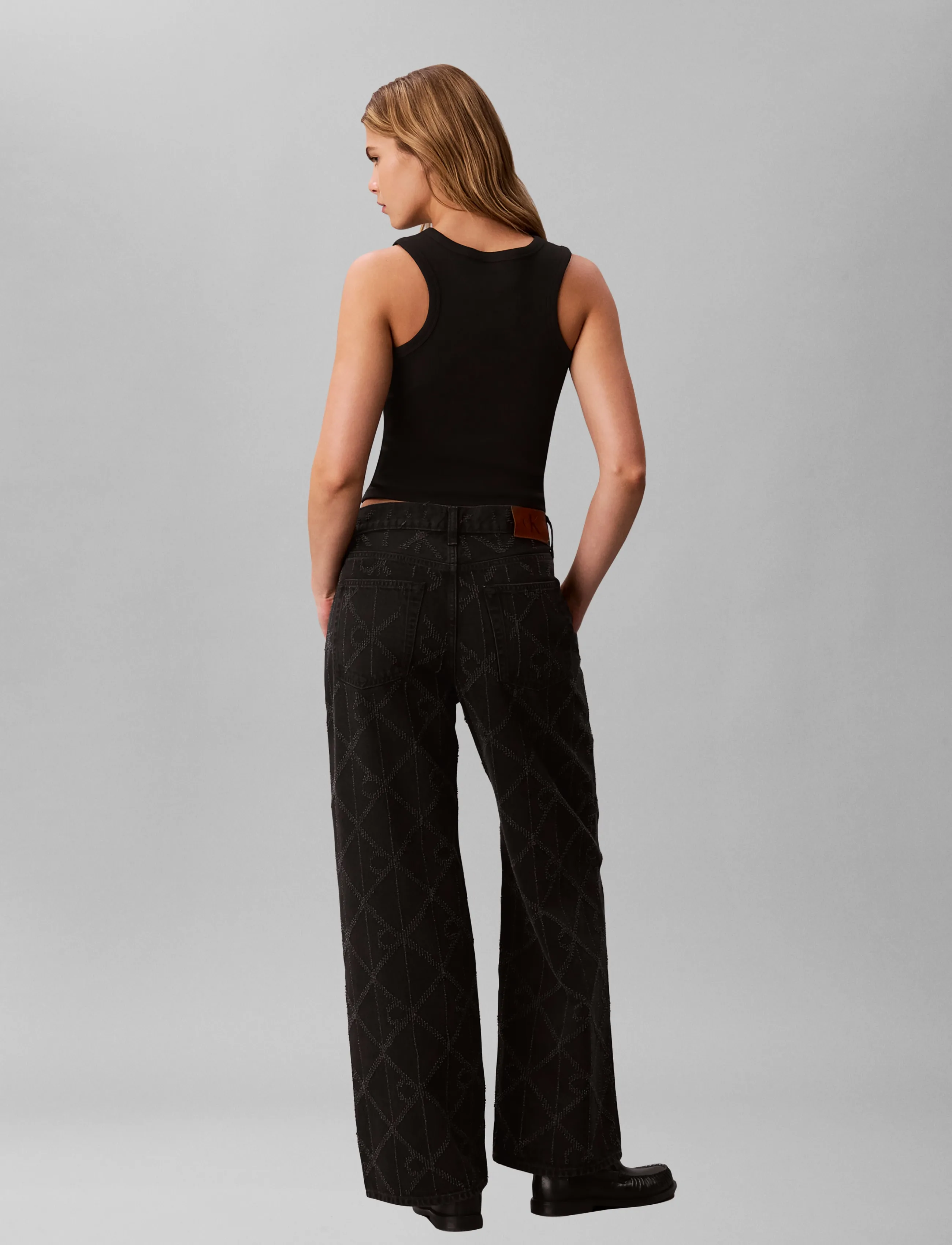 Calvin Klein Jeans - LOW RISE BAGGY CK WORN BLACK - boyfriend-teksad - ck worn black - 2