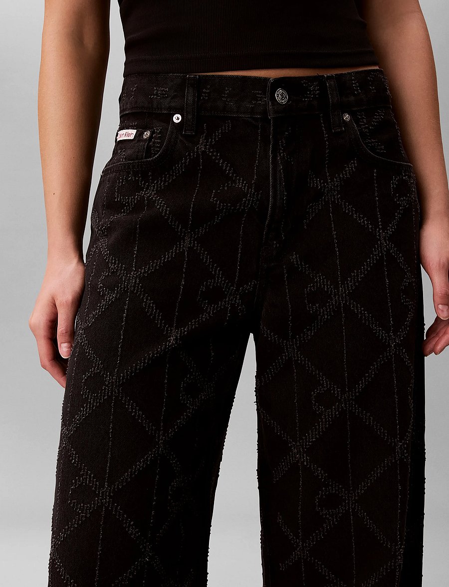 Calvin Klein Jeans - LOW RISE BAGGY CK WORN BLACK - boyfriend-teksad - ck worn black - 4