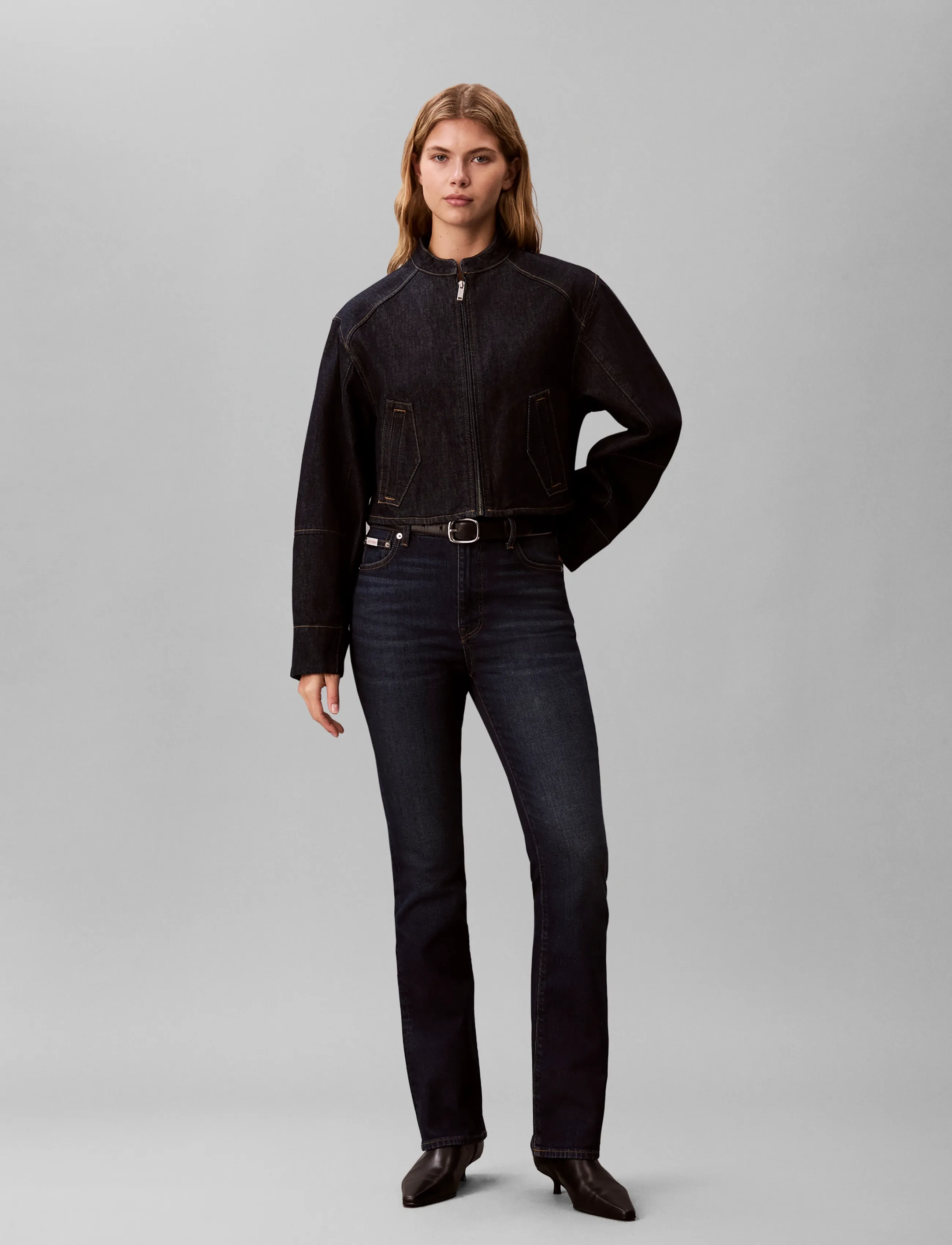 Calvin Klein Jeans SKINNY BOOT NAVY HARPER - Tøj - NAVY HARPER / navy
