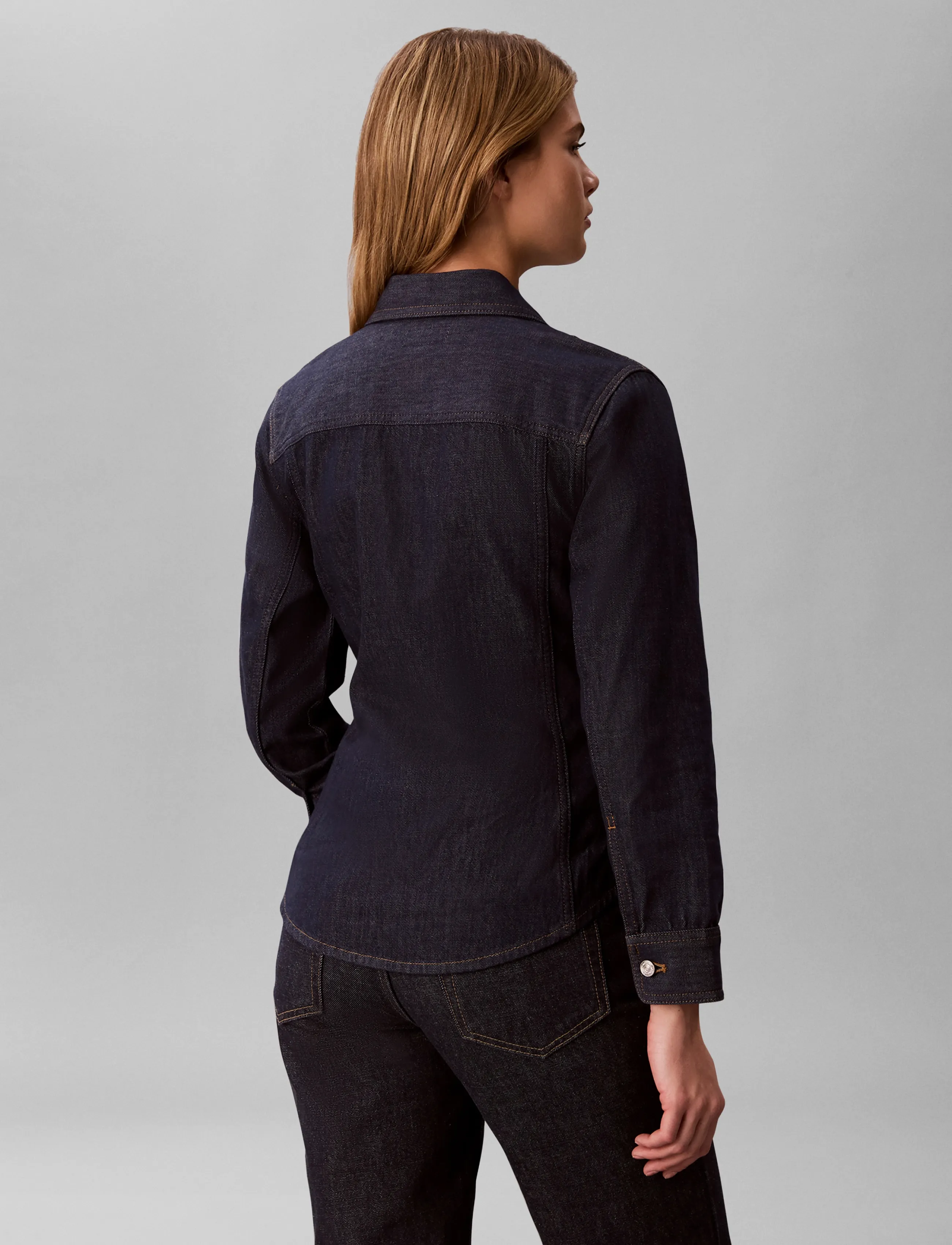 Calvin Klein Jeans - TRUCKER SHIRT ICONIC INDIGO - denimskjorter - iconic indigo - 2