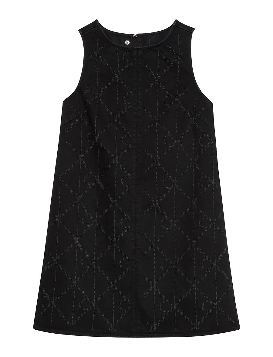 Calvin Klein Jeans - DENIM SHIFT DRESS NDLPUNCH CK WO - ck worn black - 1