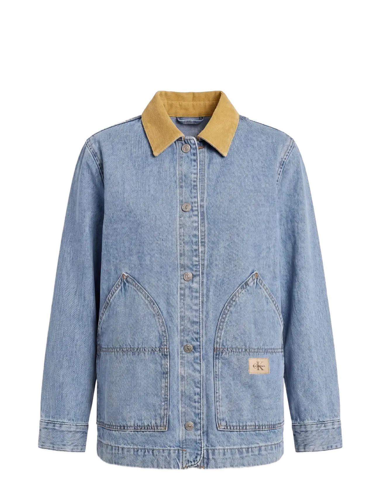 Calvin Klein Jeans - CONTRAST COLLAR CHORE COAT TINTE - vårjackor - tinted apollo - 1