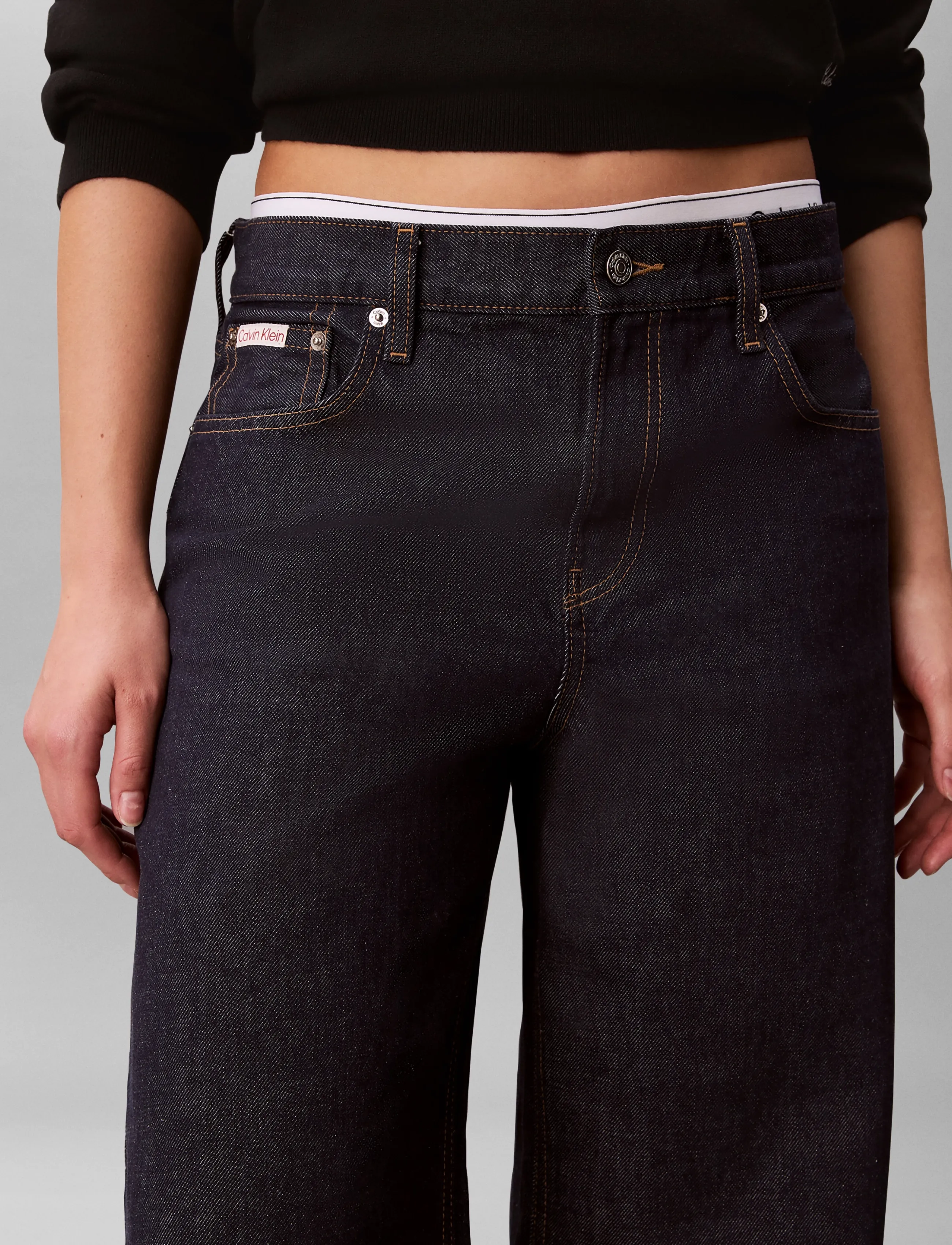 Calvin Klein Jeans - LOW RISE BAGGY ICONIC INDIGO - hosen mit weitem bein - iconic indigo - 4