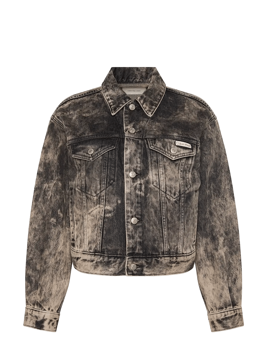 Calvin Klein Jeans - 90s TRUCKER JACKET BLACK TOBACCO - forårsjakker - black tobacco - 1