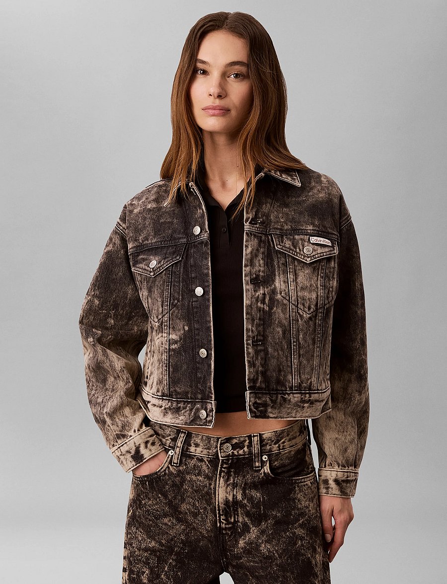 Calvin Klein Jeans - 90s TRUCKER JACKET BLACK TOBACCO - forårsjakker - black tobacco - 5