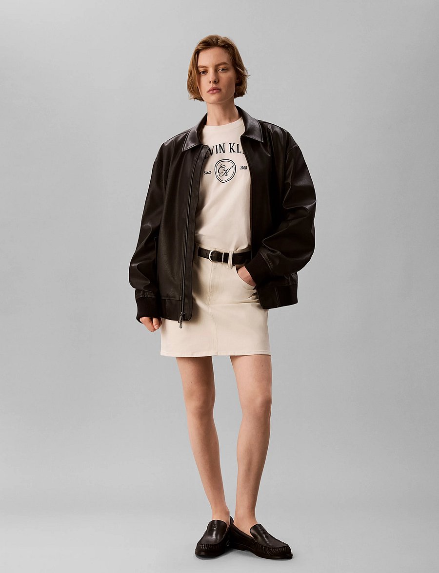 Calvin Klein Jeans - SS RELAXED VARSITY CREST LOGO TE - t-särgid - tofu - 3
