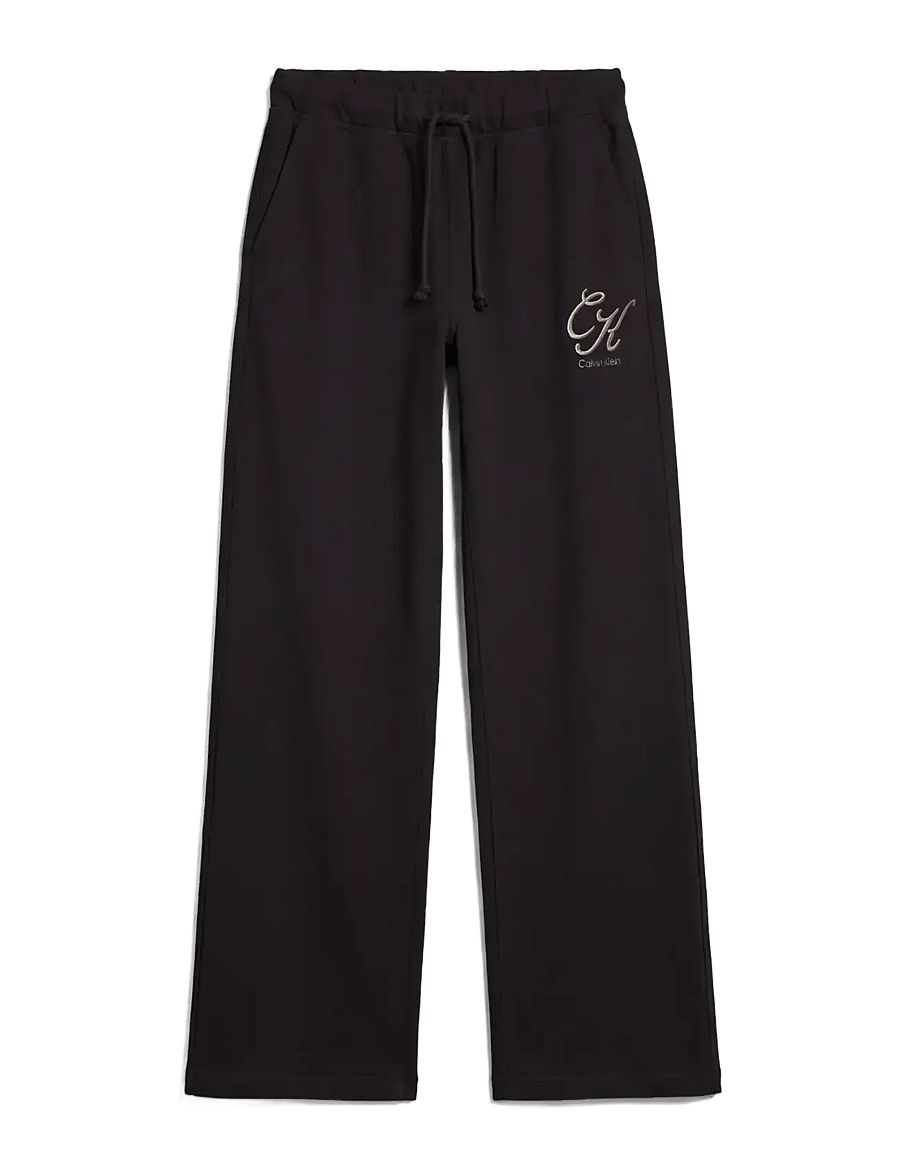 Calvin Klein Jeans - PREMIUM TERRY SCRIPT LOGO PANT - jogginghosen - black - 1