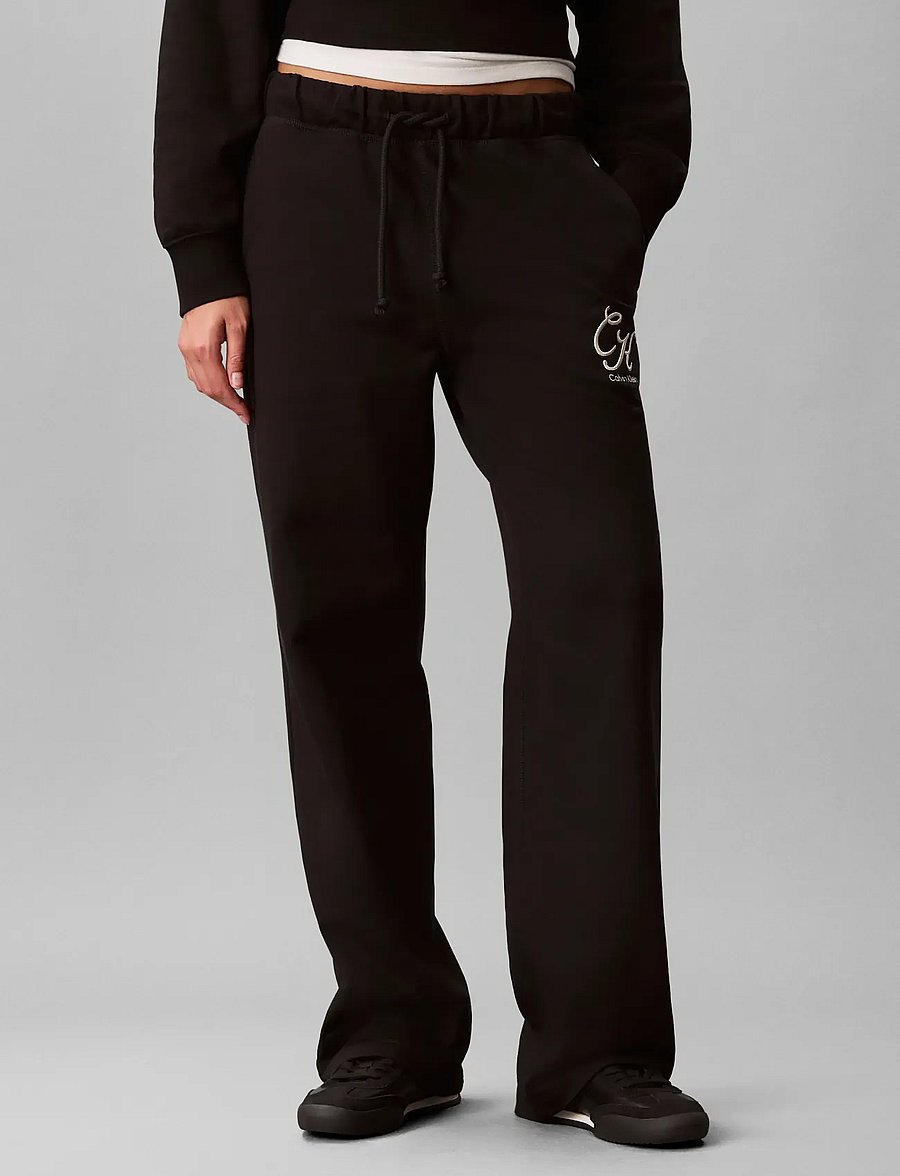 Calvin Klein Jeans - PREMIUM TERRY SCRIPT LOGO PANT - jogginghosen - black - 3