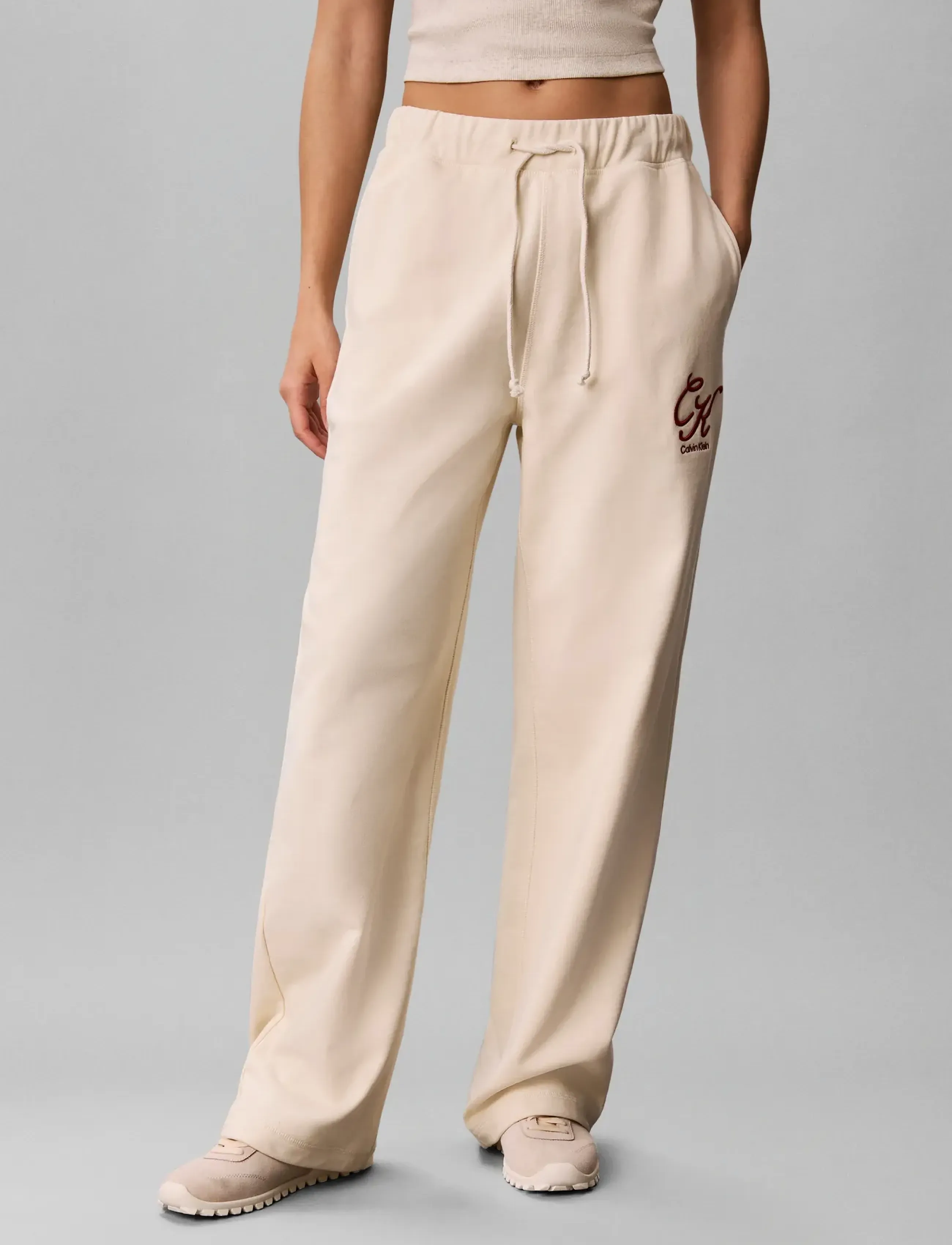 Calvin Klein Jeans Premium Terry Script Logo Pant byxor dam – bild 3