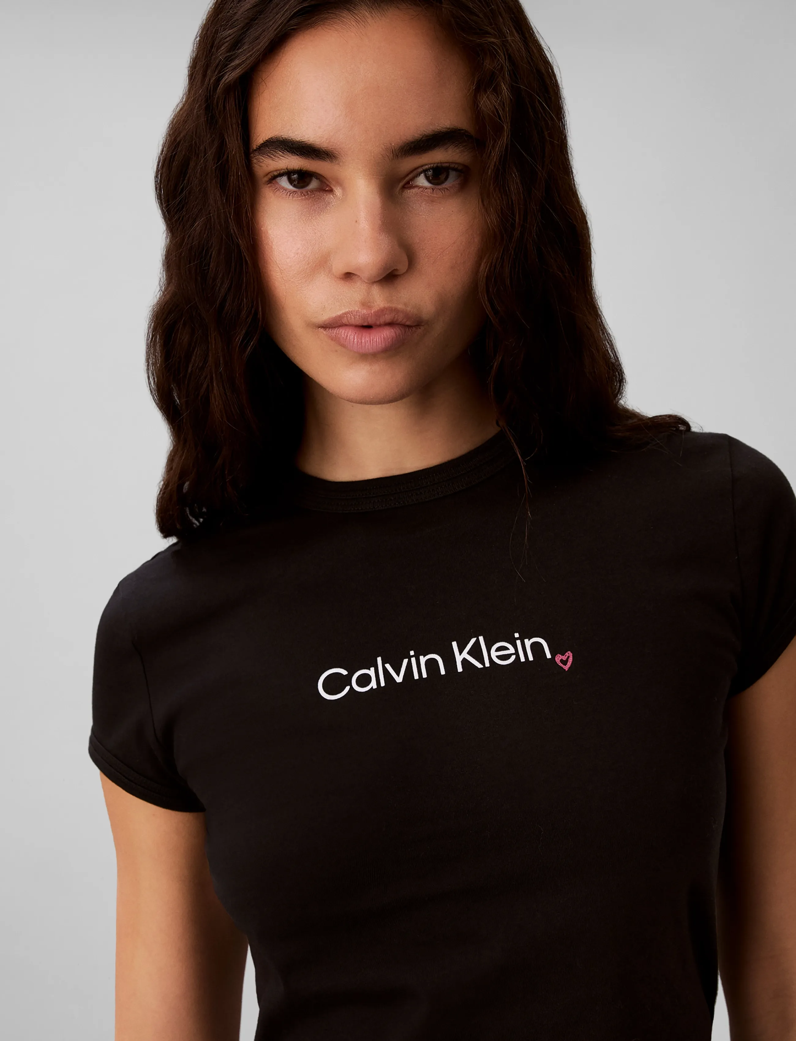Calvin Klein Jeans - SS SLIM FIT HEART LOGO TEE - black - 4