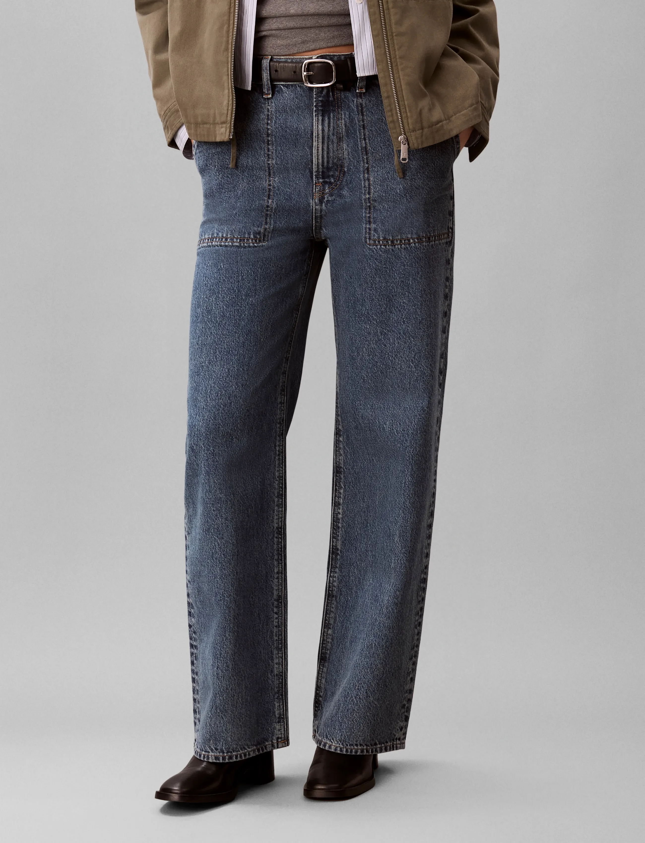 Calvin Klein Jeans - SURPLUS HR LOOSE JEAN FULTON BLU - brede jeans - fulton blue - 3