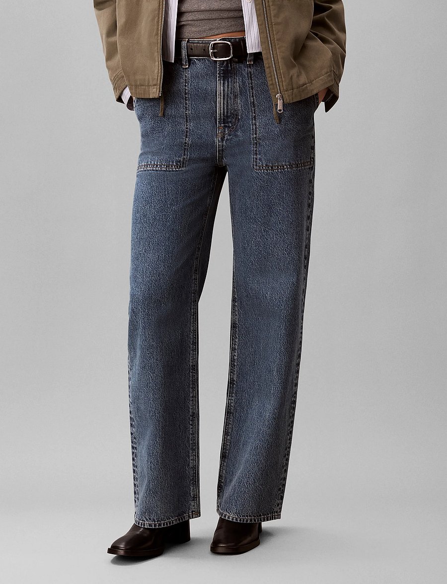 Calvin Klein Jeans - SURPLUS HR LOOSE JEAN FULTON BLU - brede jeans - fulton blue - 3