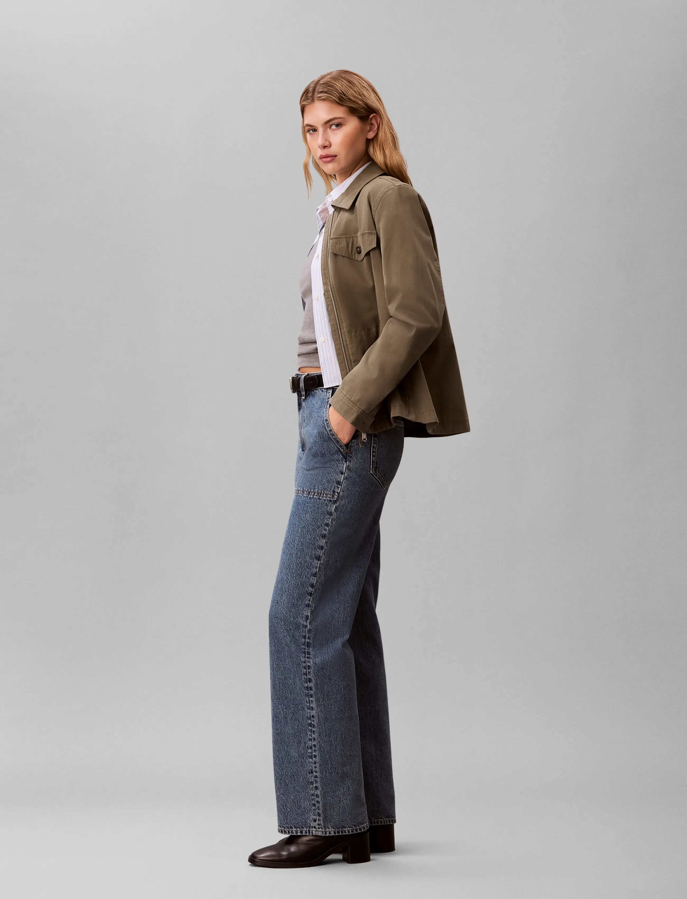 Calvin Klein Jeans - SURPLUS HR LOOSE JEAN FULTON BLU - brede jeans - fulton blue - 5